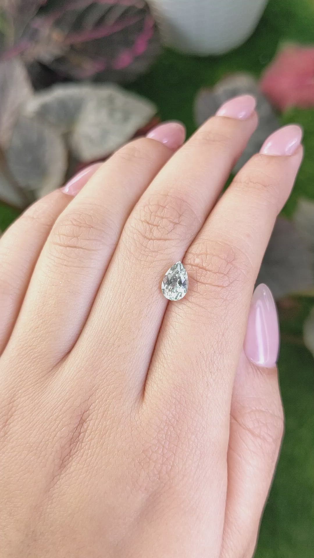 1.40 Ct. Green Sapphire from Montana Size Video