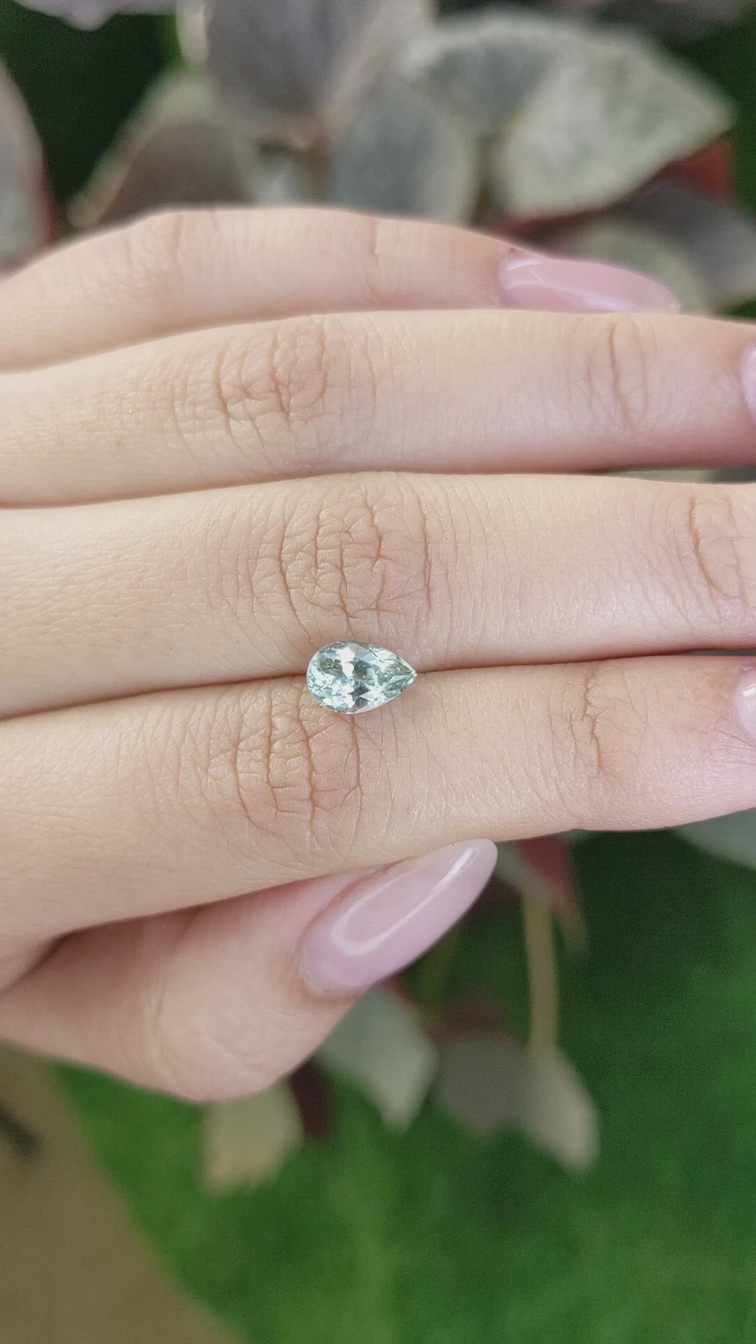 1.40 Ct. Green Sapphire from Montana Size Video