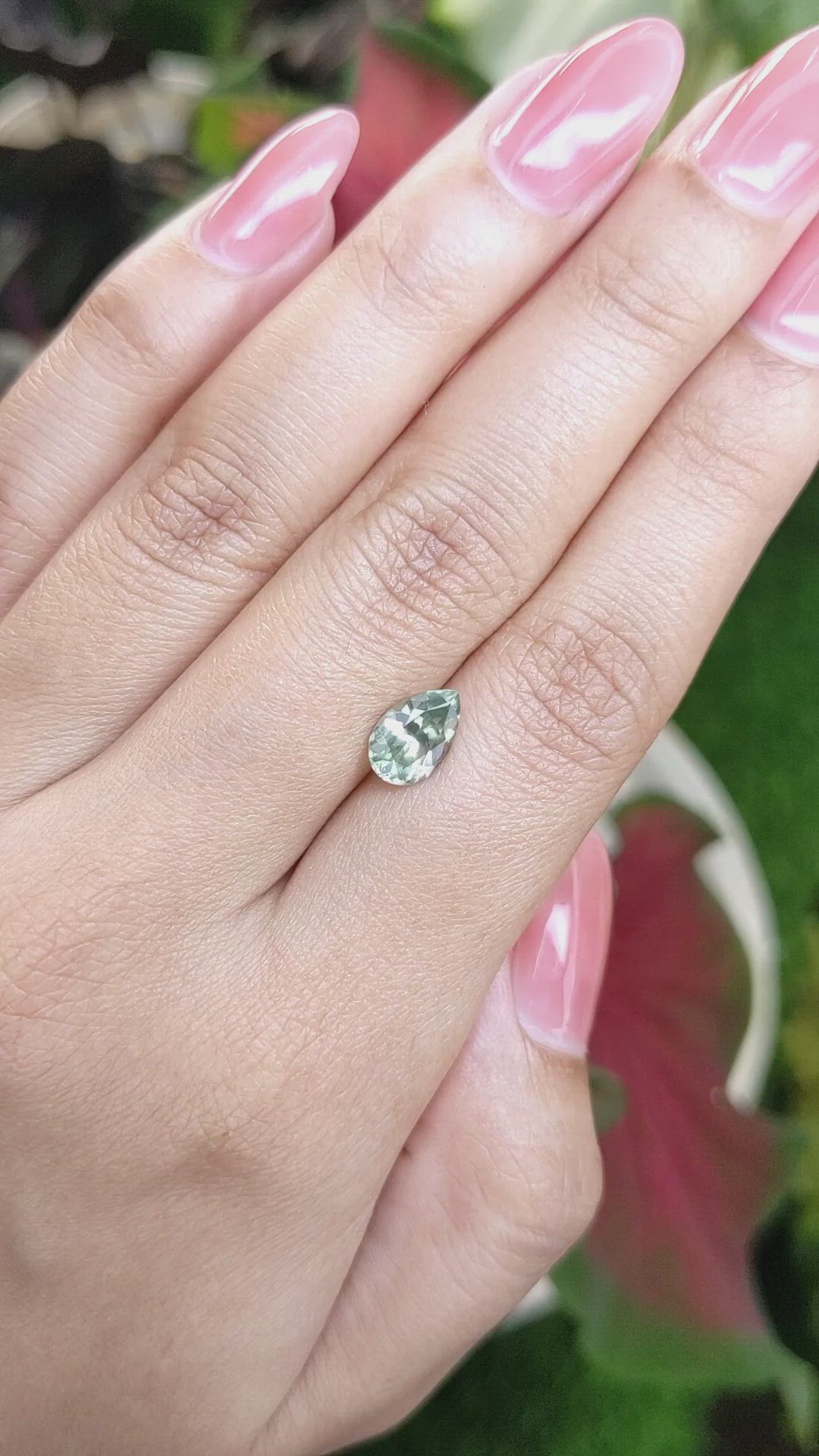 1.83 Ct. Green Sapphire from Montana Size Video