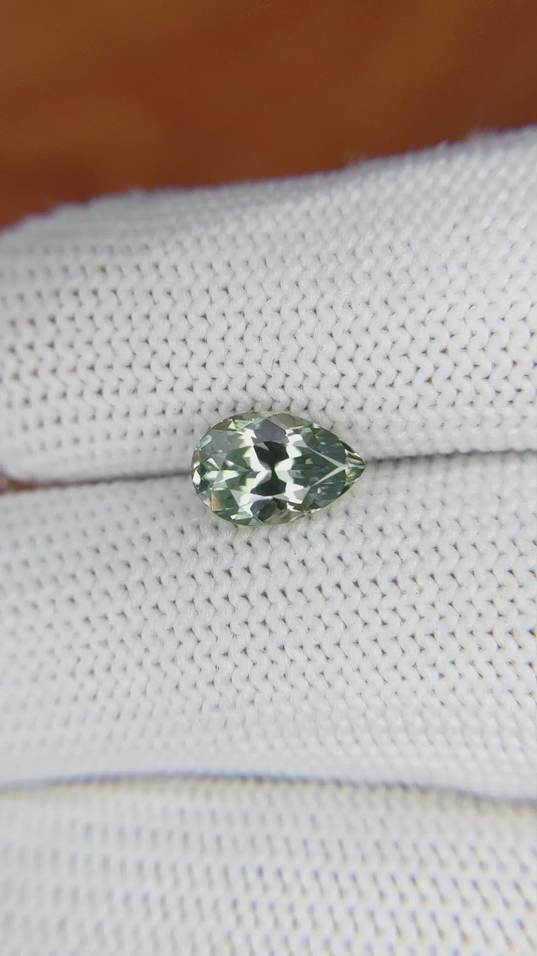 1.83 Ct. Green Sapphire from Montana Size Video