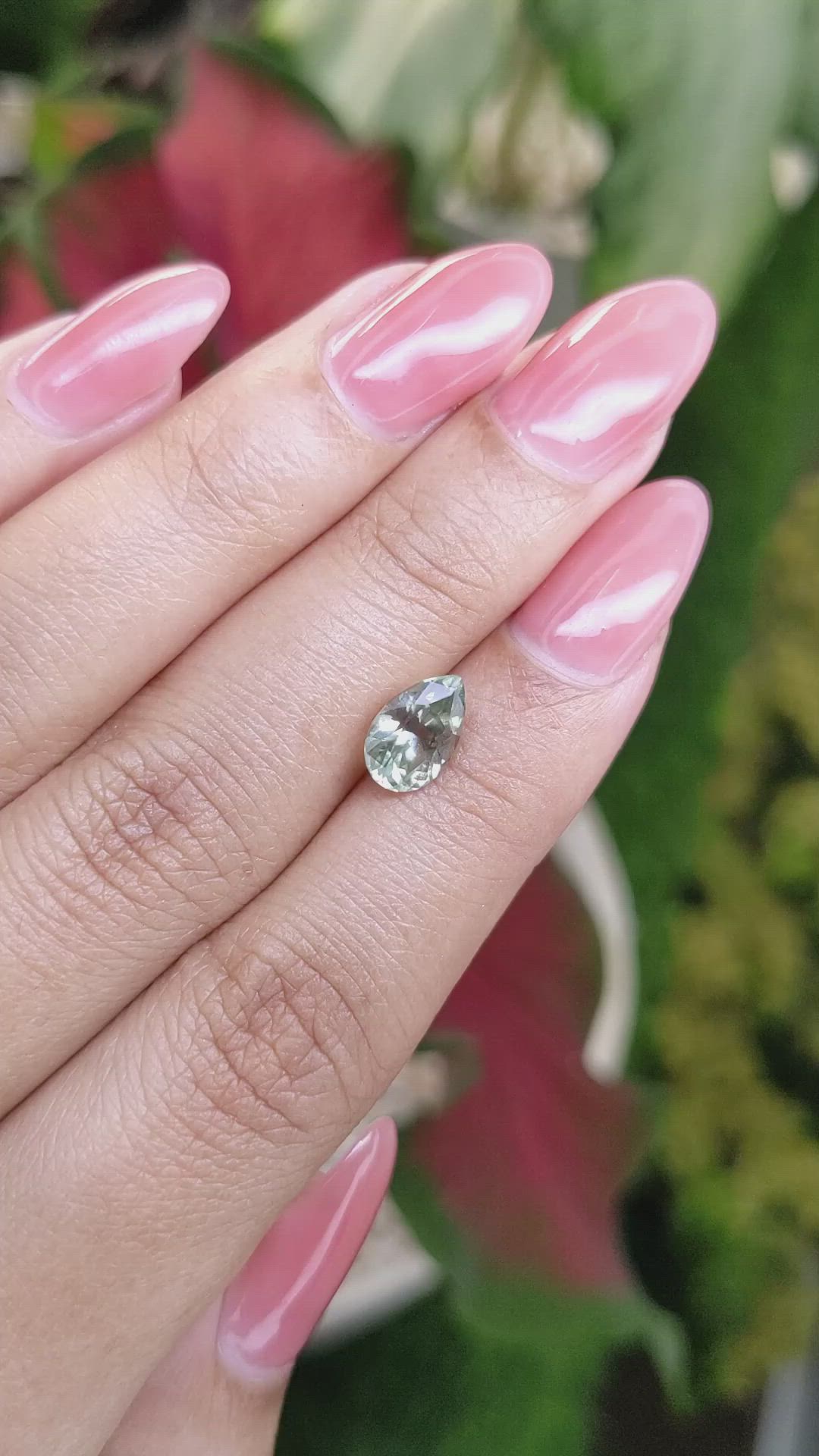 1.83 Ct. Green Sapphire from Montana Size Video