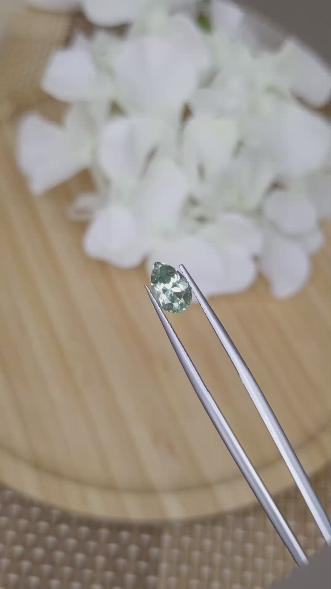 1.83 Ct. Green Sapphire from Montana Size Video
