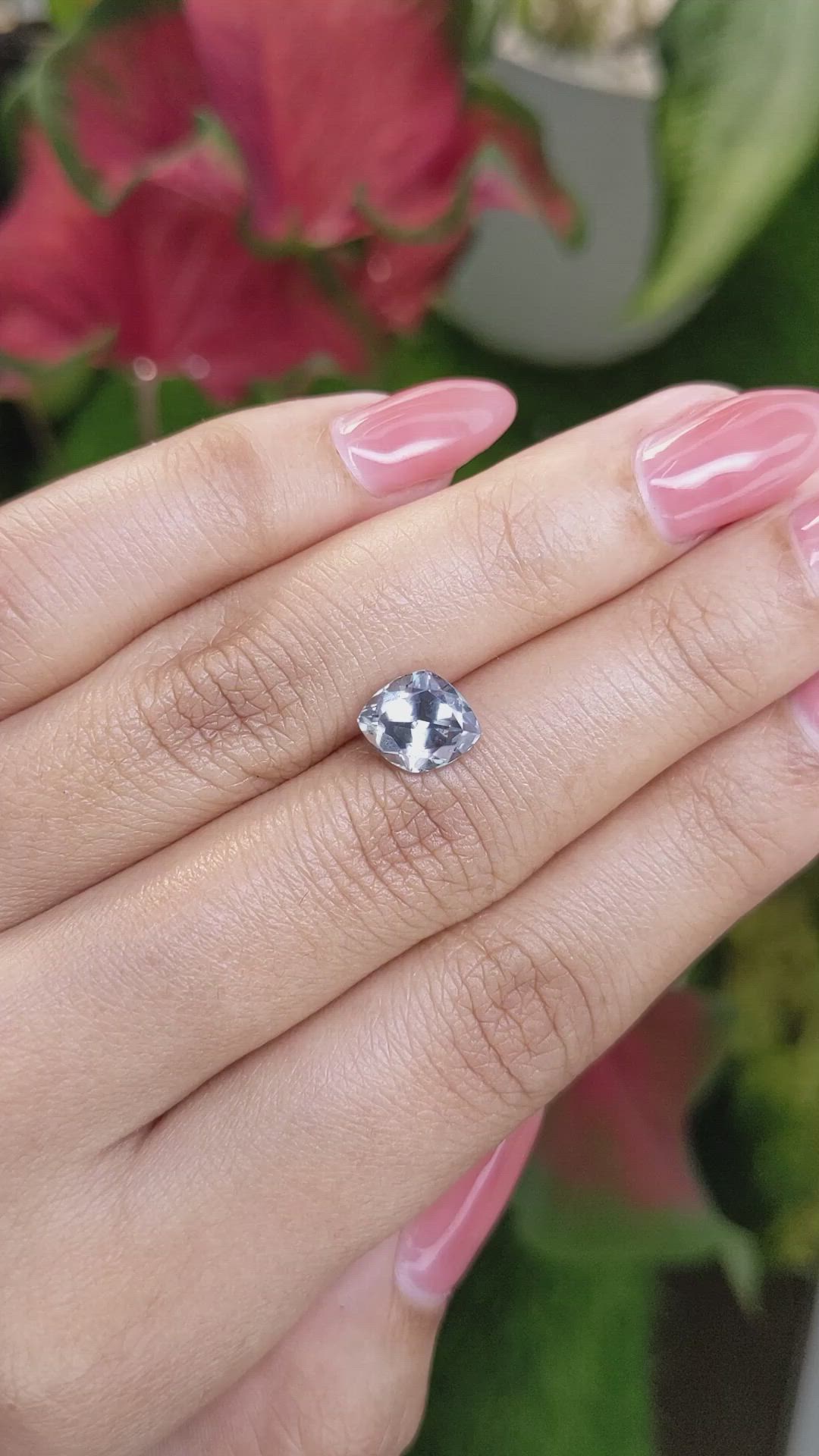 2.31 Ct. Greenish Blue Sapphire from Montana Size Video