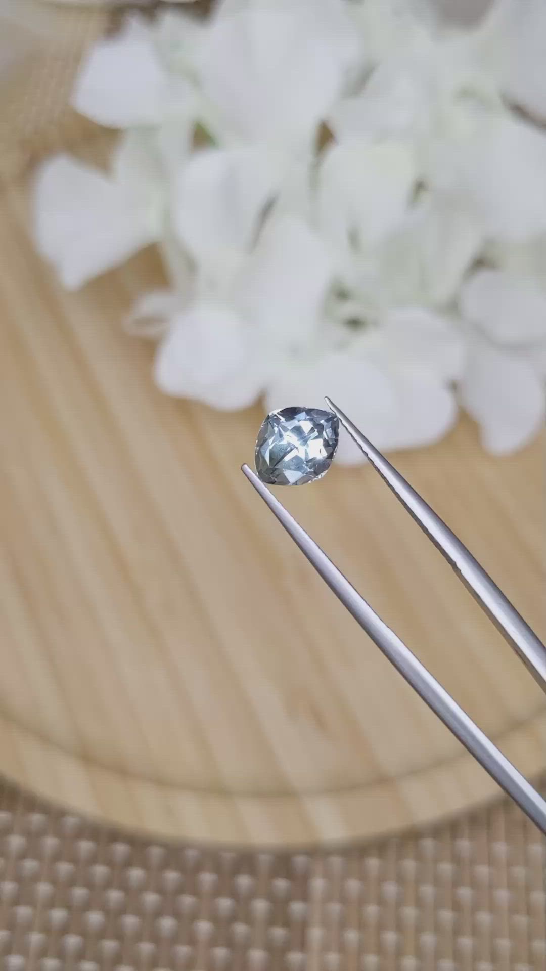 2.31 Ct. Greenish Blue Sapphire from Montana Size Video