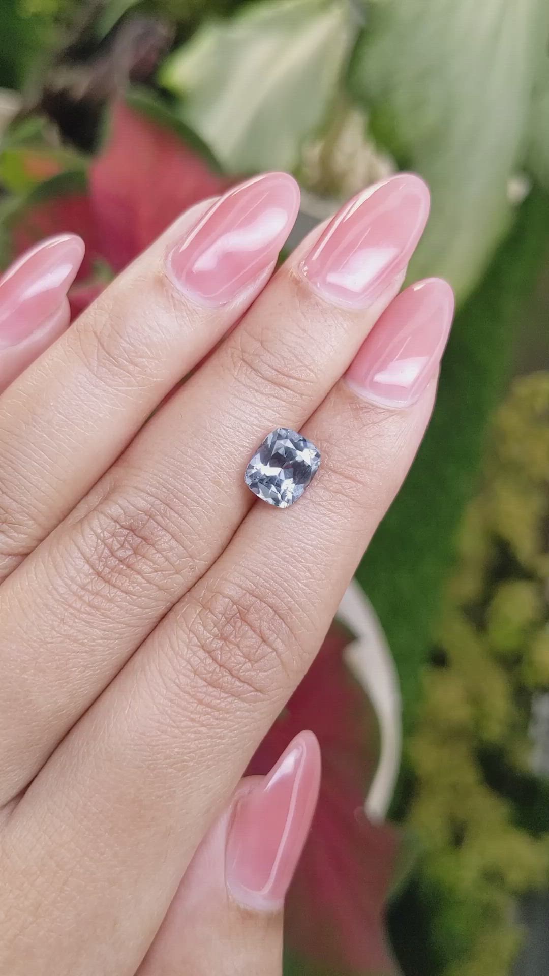 2.48 Ct. Greenish Blue Sapphire from Montana Size Video