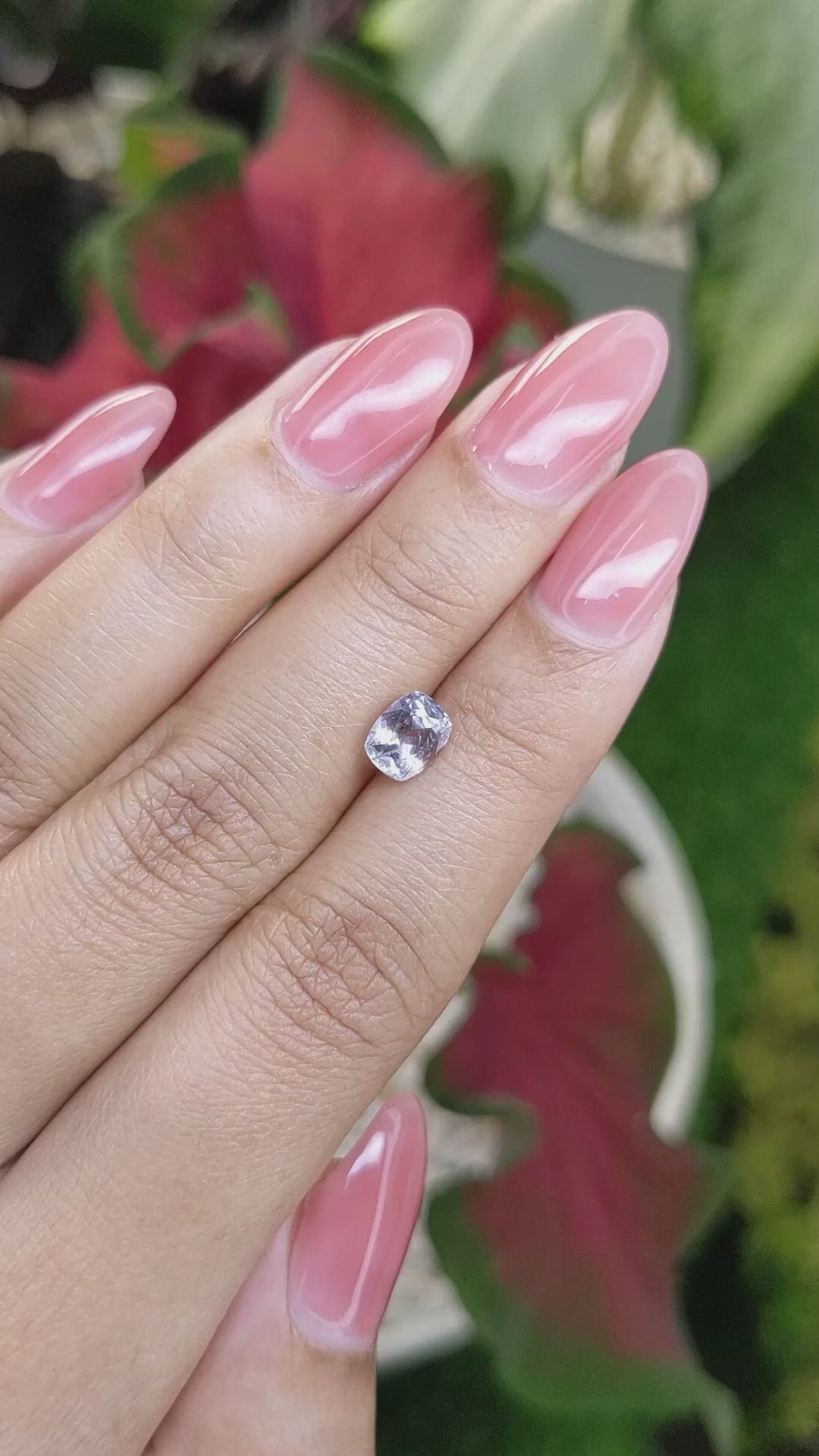 1.35 Ct. Purple Sapphire from Montana Size Video