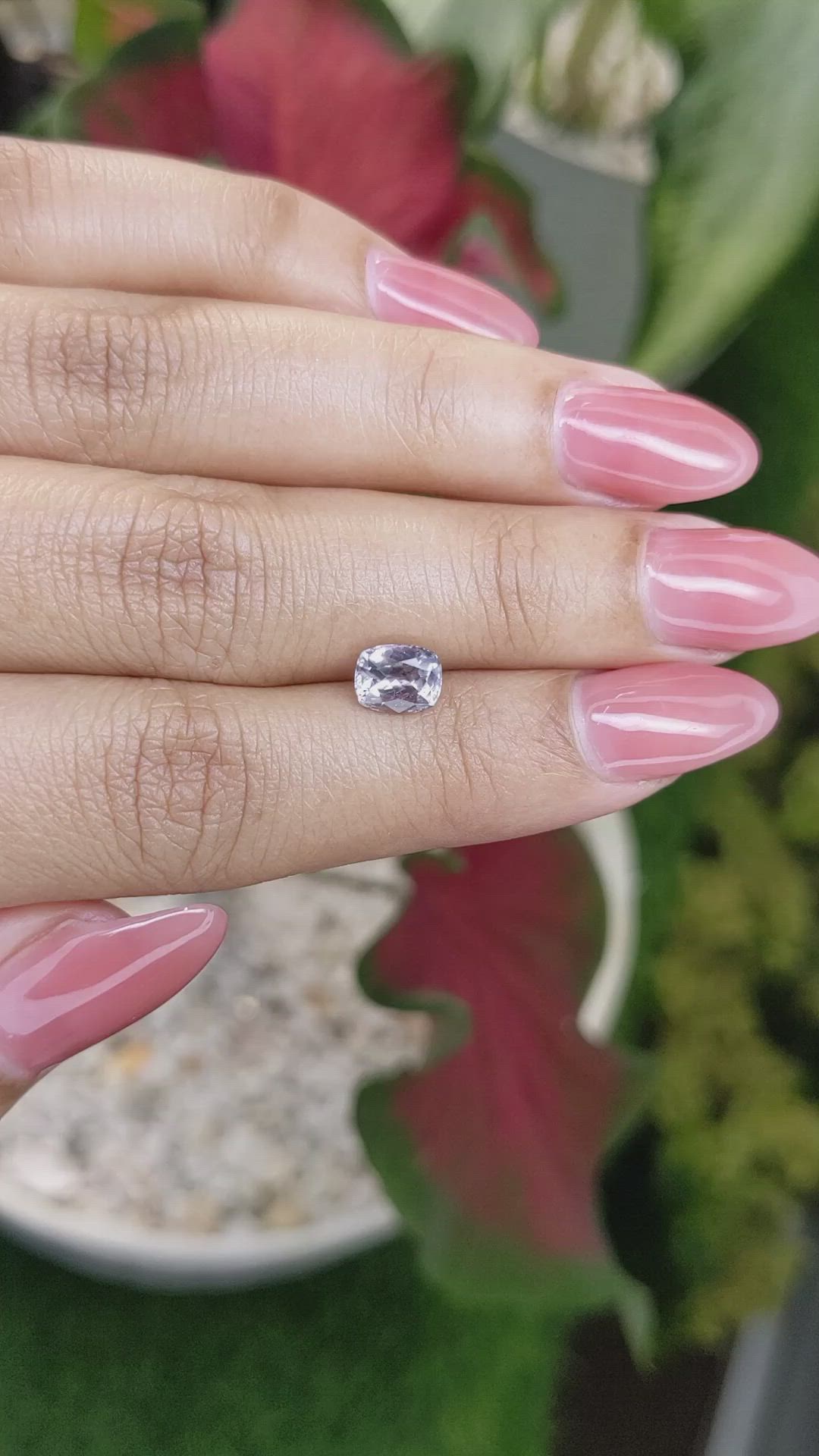 1.35 Ct. Purple Sapphire from Montana Size Video