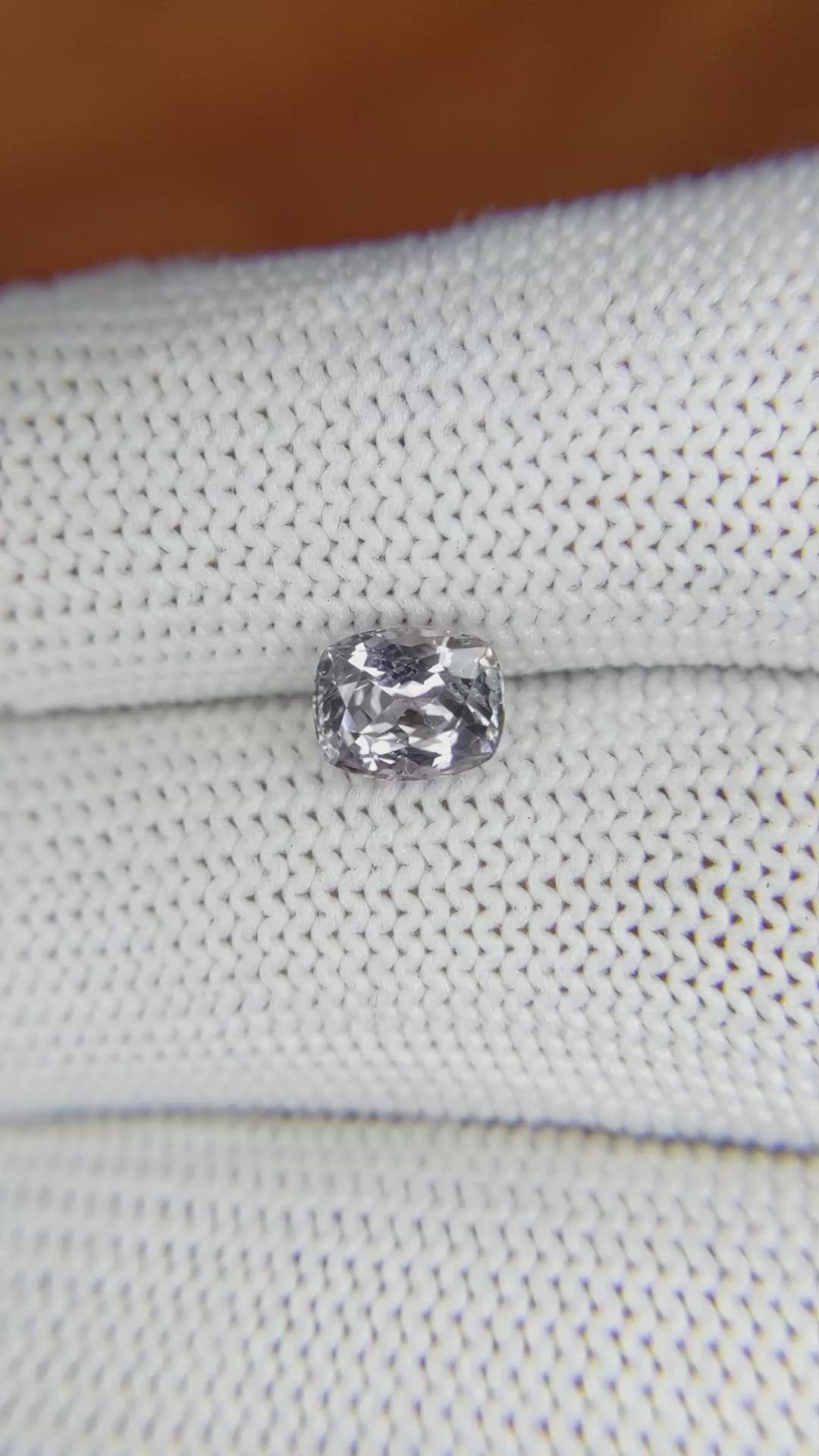 1.35 Ct. Purple Sapphire from Montana Size Video