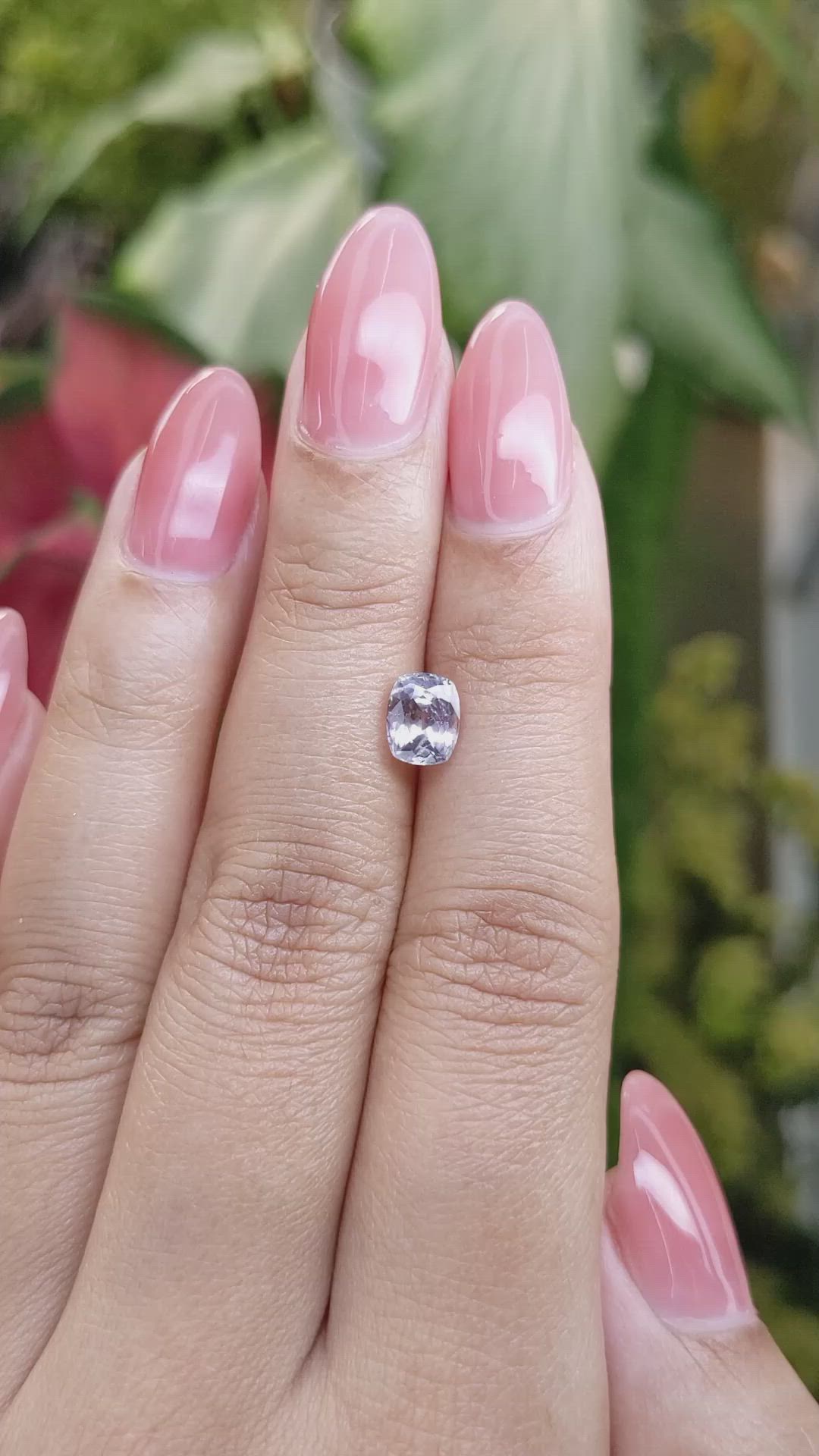 1.35 Ct. Purple Sapphire from Montana Size Video