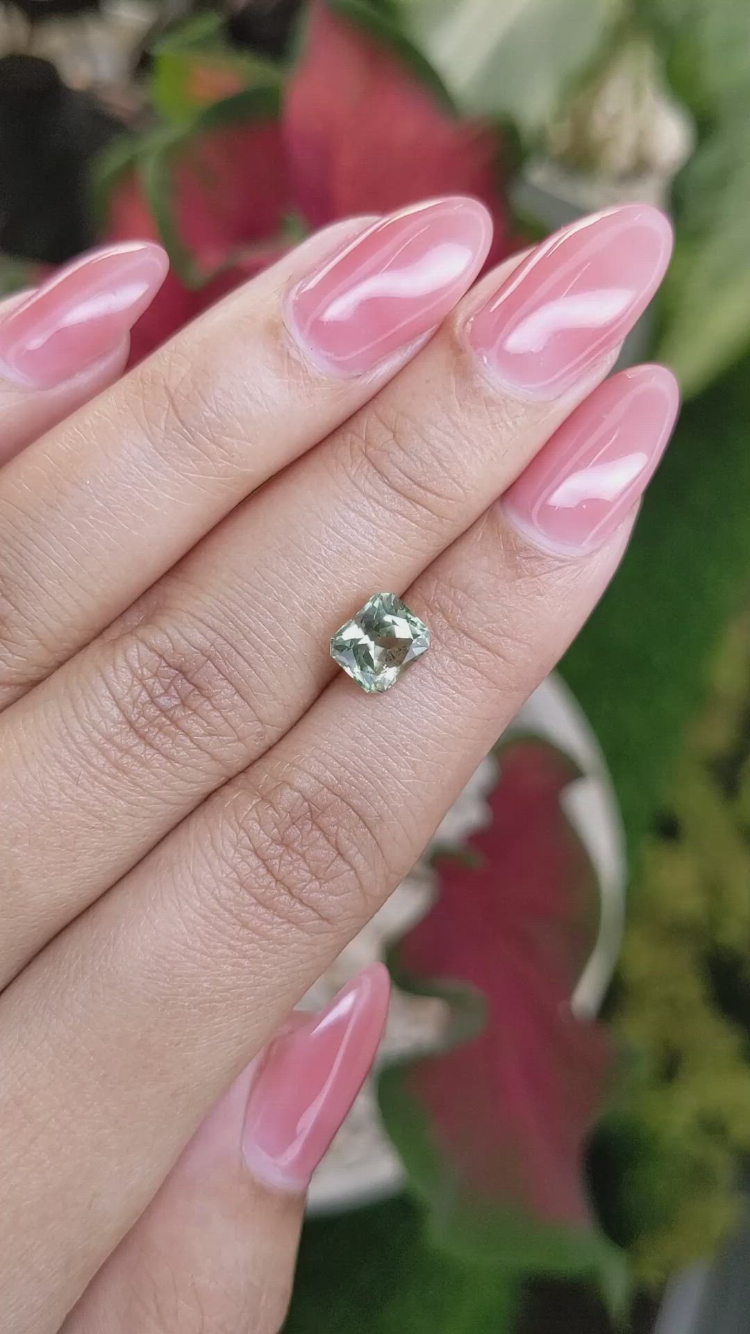 1.98 Ct. Green Sapphire from Montana Size Video