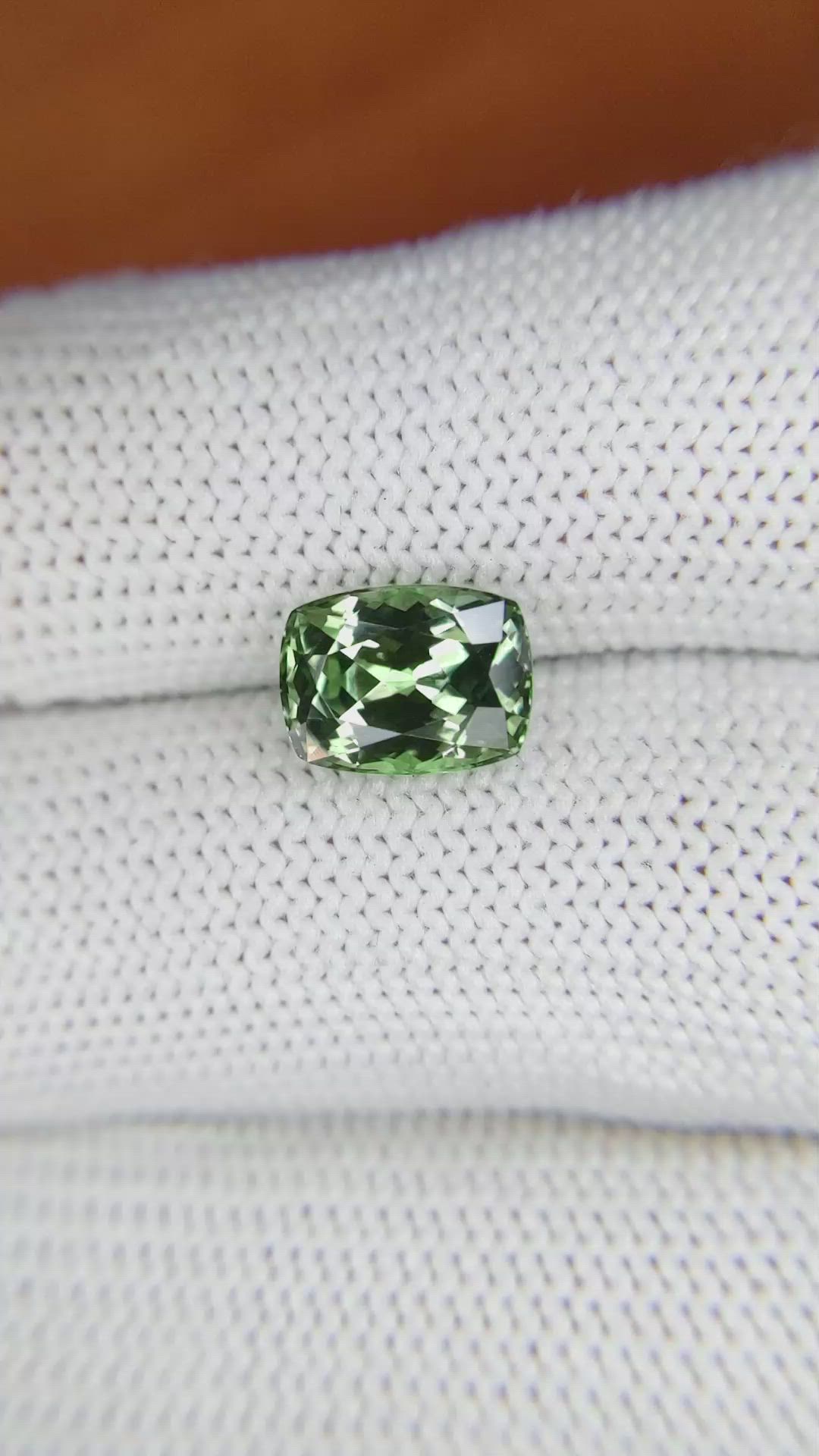 2.97 Ct. Green Sapphire from Montana Size Video