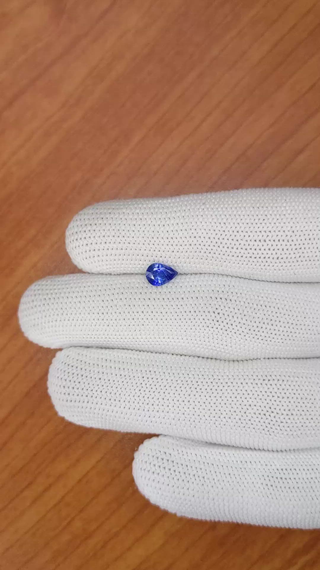 0.59 Ct. Blue Sapphire from Ceylon (Sri Lanka) Size Video