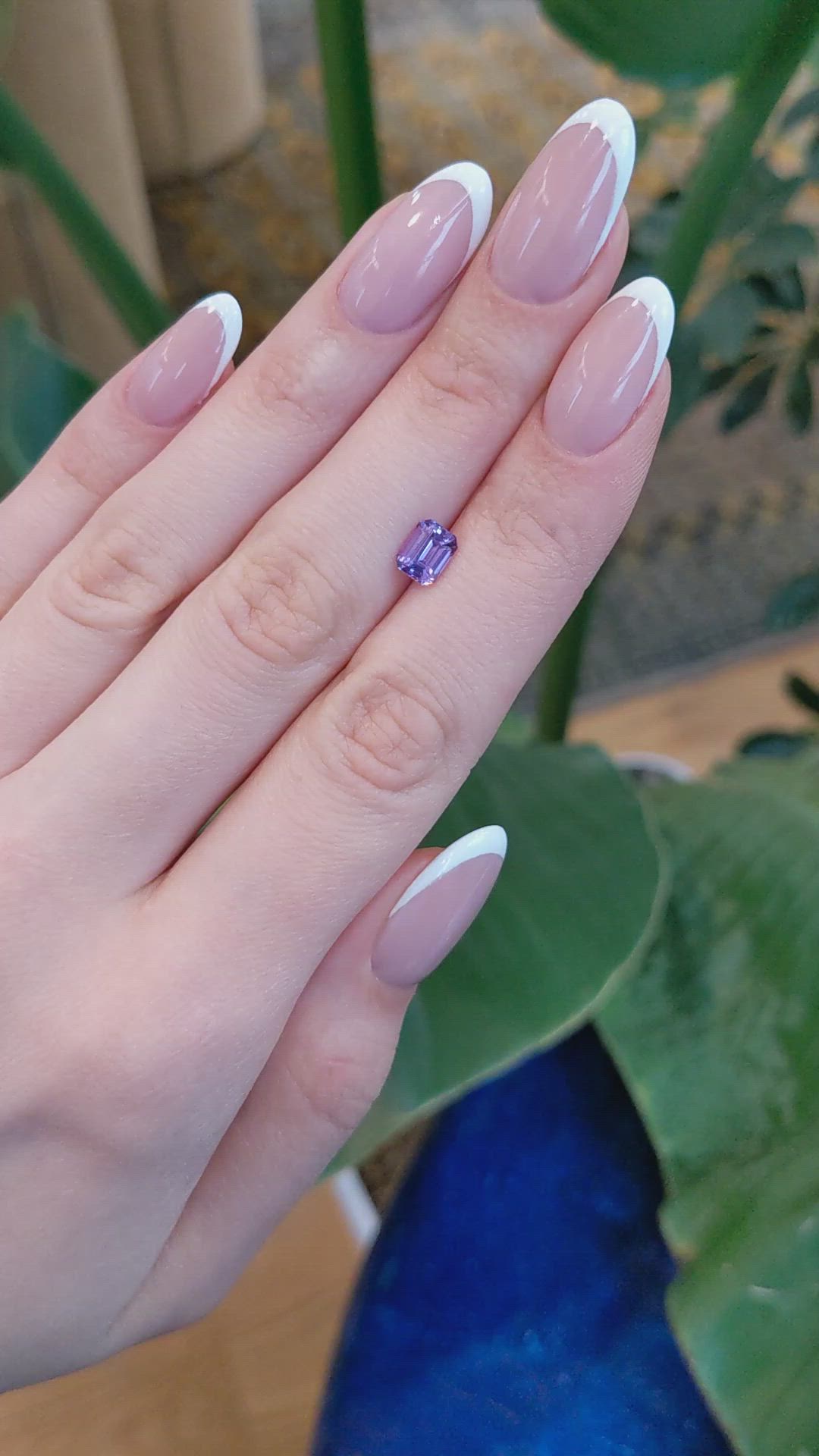 1.24 Ct. Pinkish Purple Sapphire from Madagascar Size Video