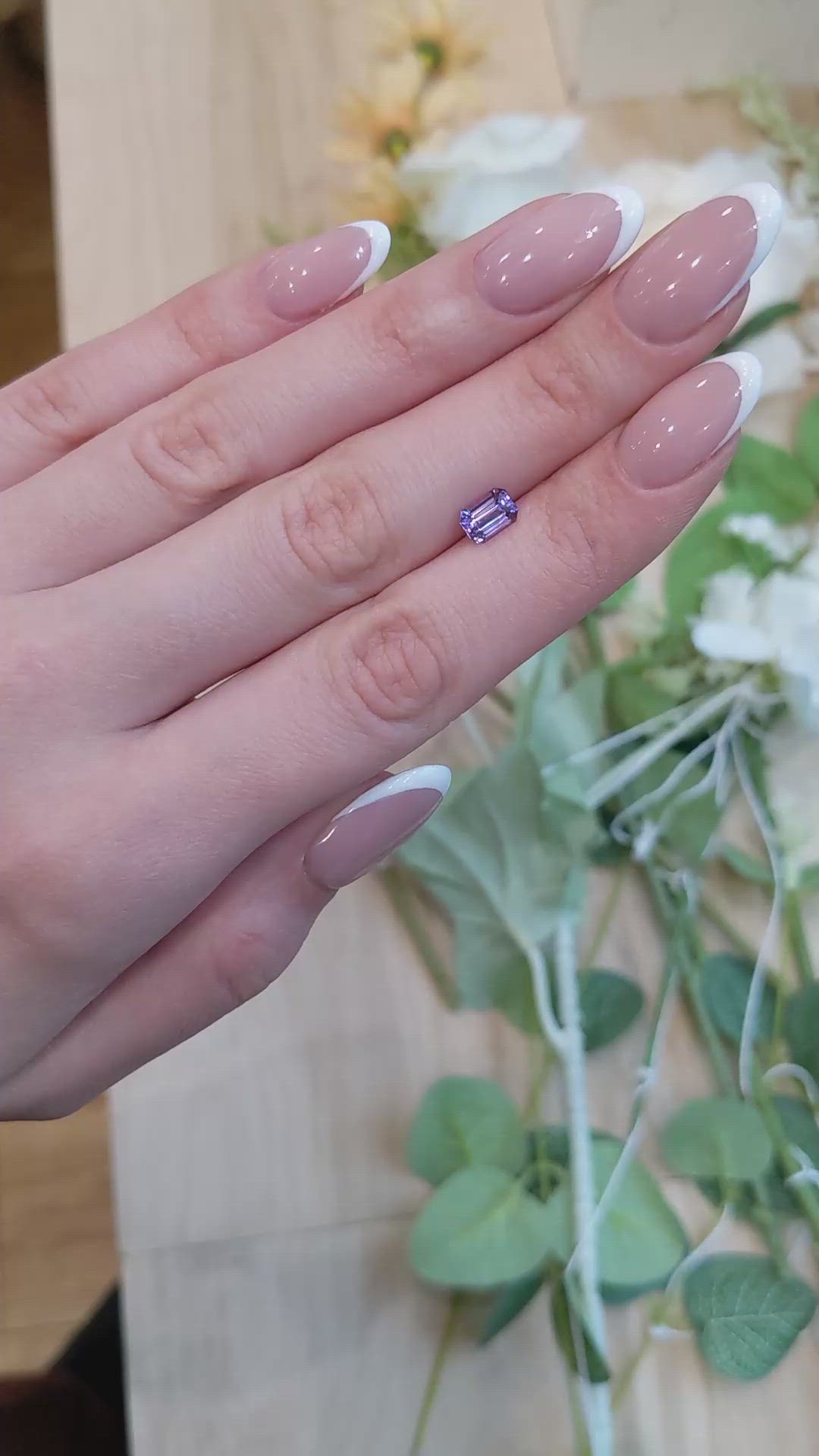 1.10 Ct. Pinkish Purple Sapphire from Madagascar Size Video