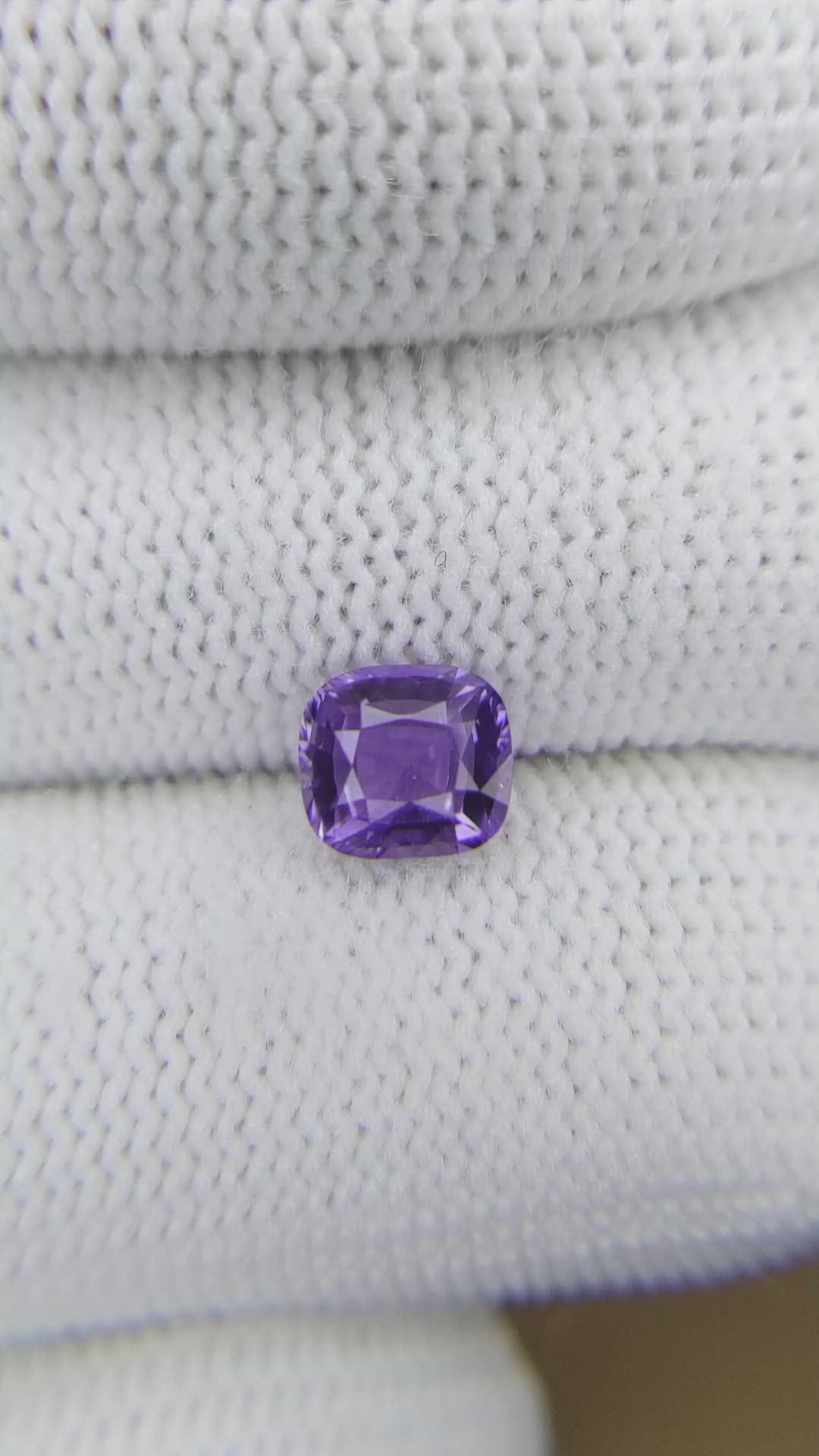 1.59 Ct. Bluish Purple Sapphire from Madagascar Size Video