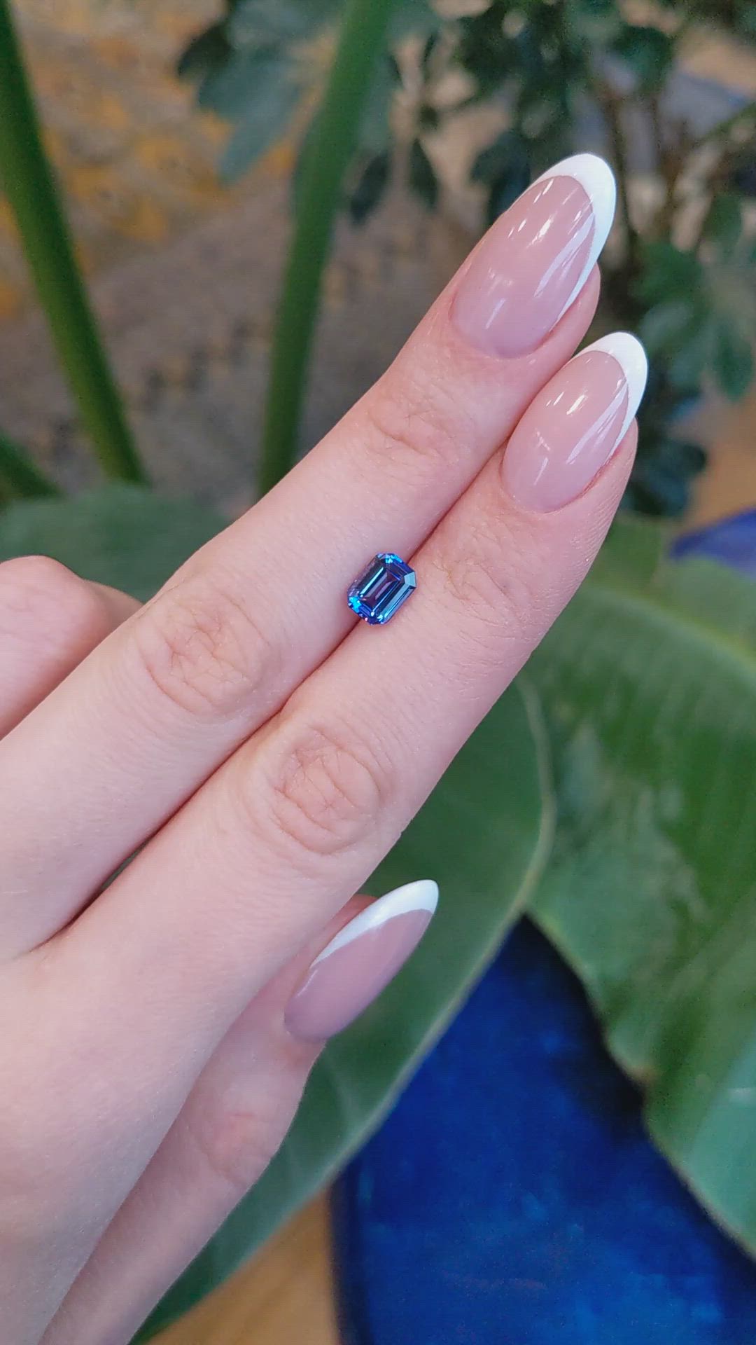 1.60 Ct. Violet Sapphire from Madagascar Size Video