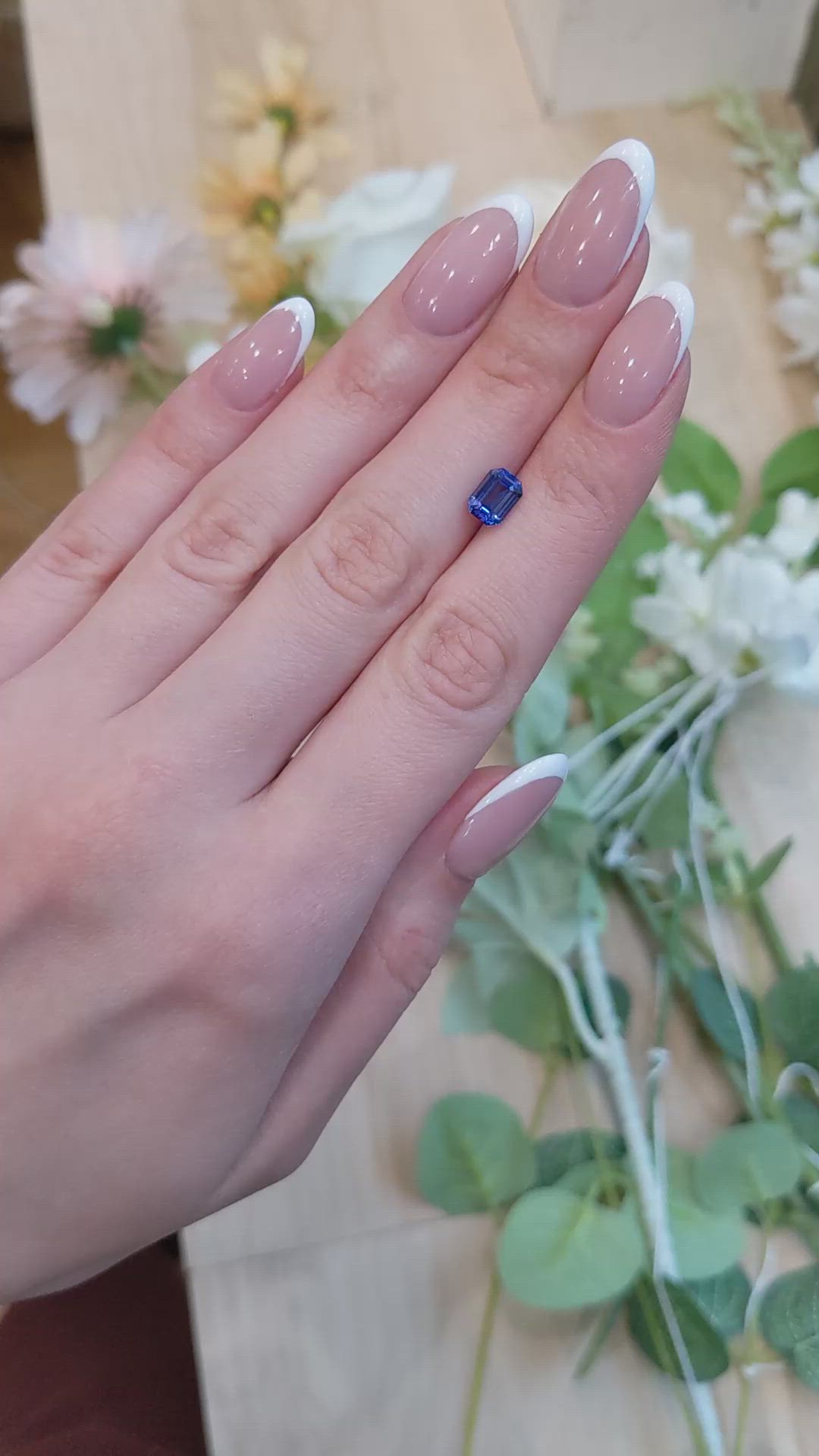 1.60 Ct. Violet Sapphire from Madagascar Size Video