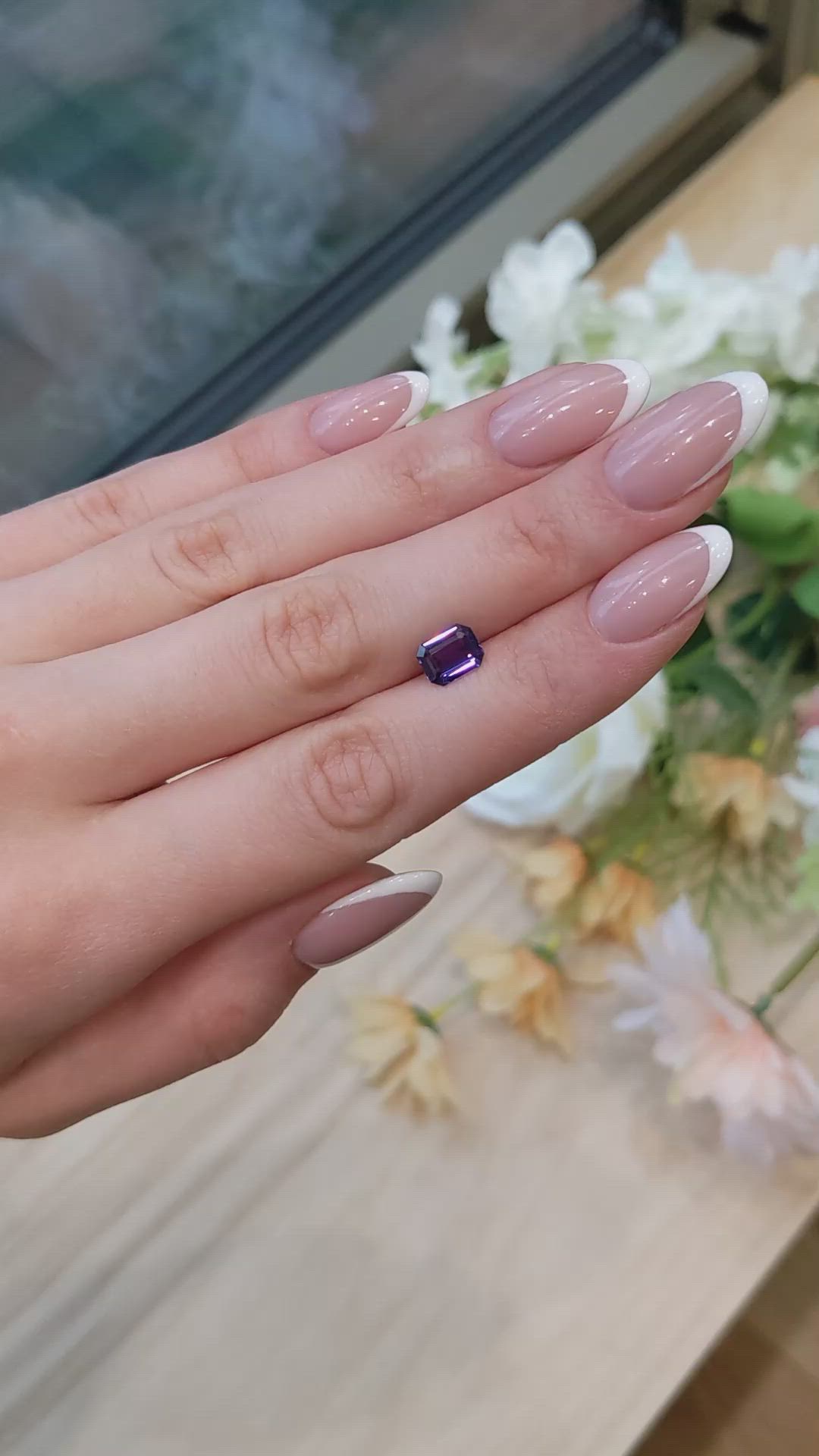 1.52 Ct. Purple Sapphire from Madagascar Size Video