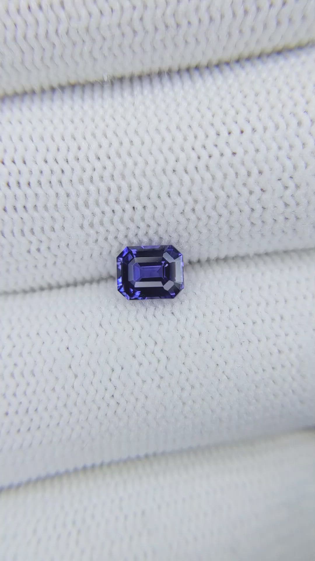 1.01 Ct. Purplish Blue Sapphire from Madagascar Size Video