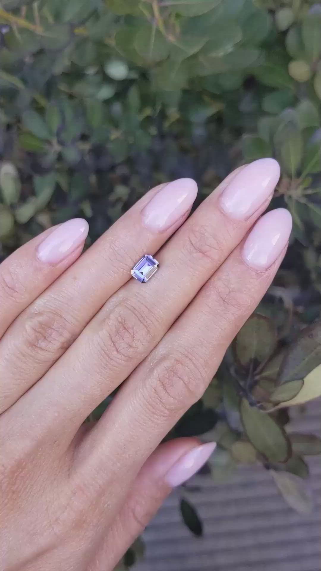 1.08 Ct. Purple Sapphire from Madagascar Size Video