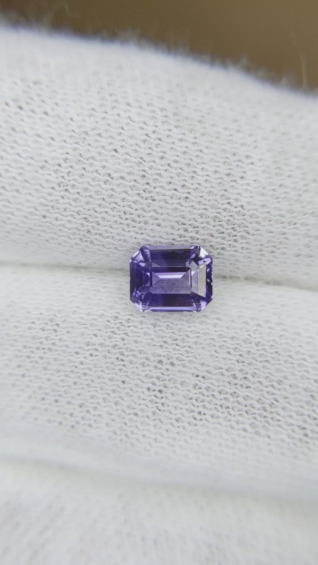 1.09 Ct. Purple Sapphire from Madagascar Size Video