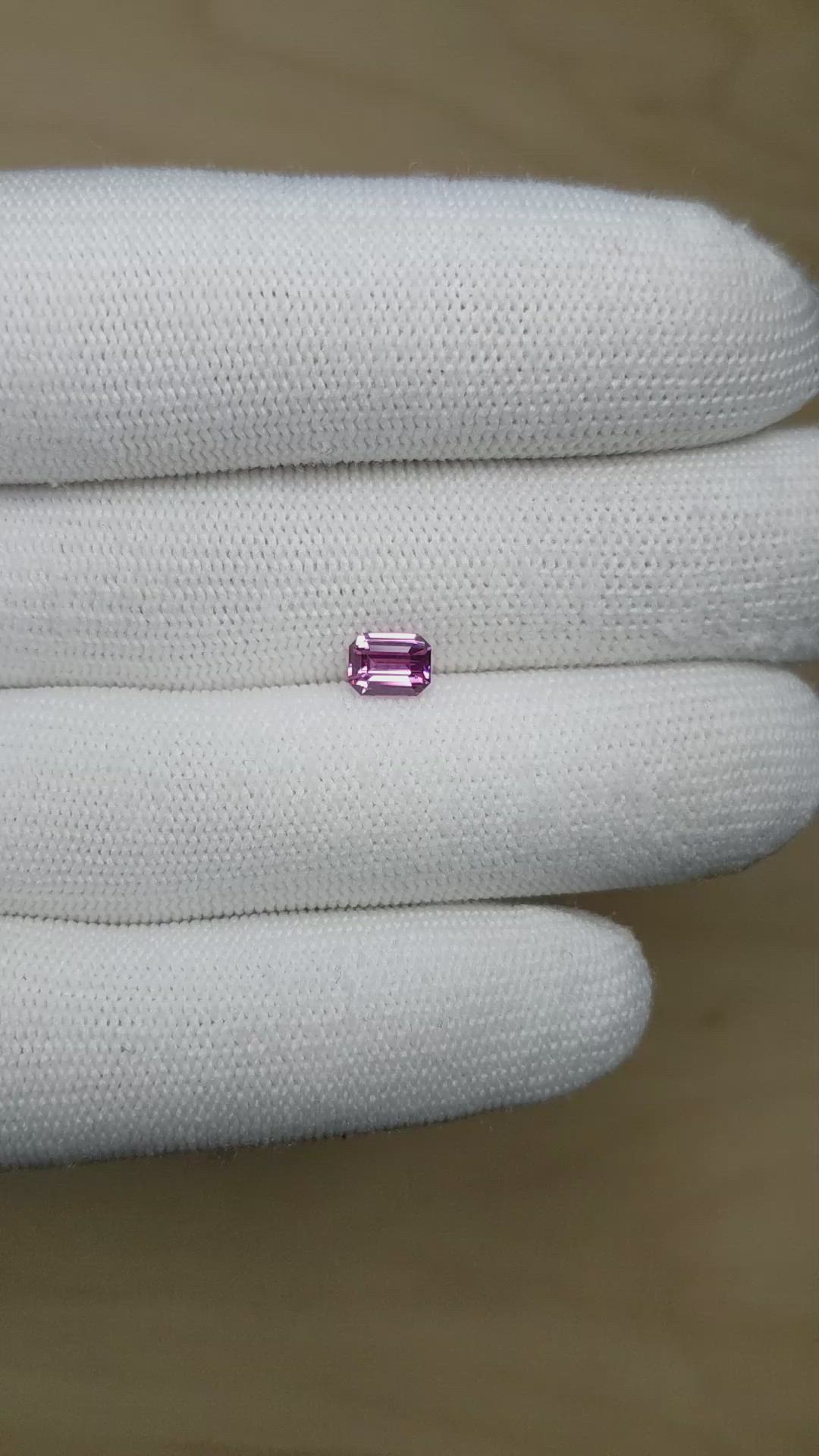 1.04 Ct. Pink Sapphire from Madagascar Size Video