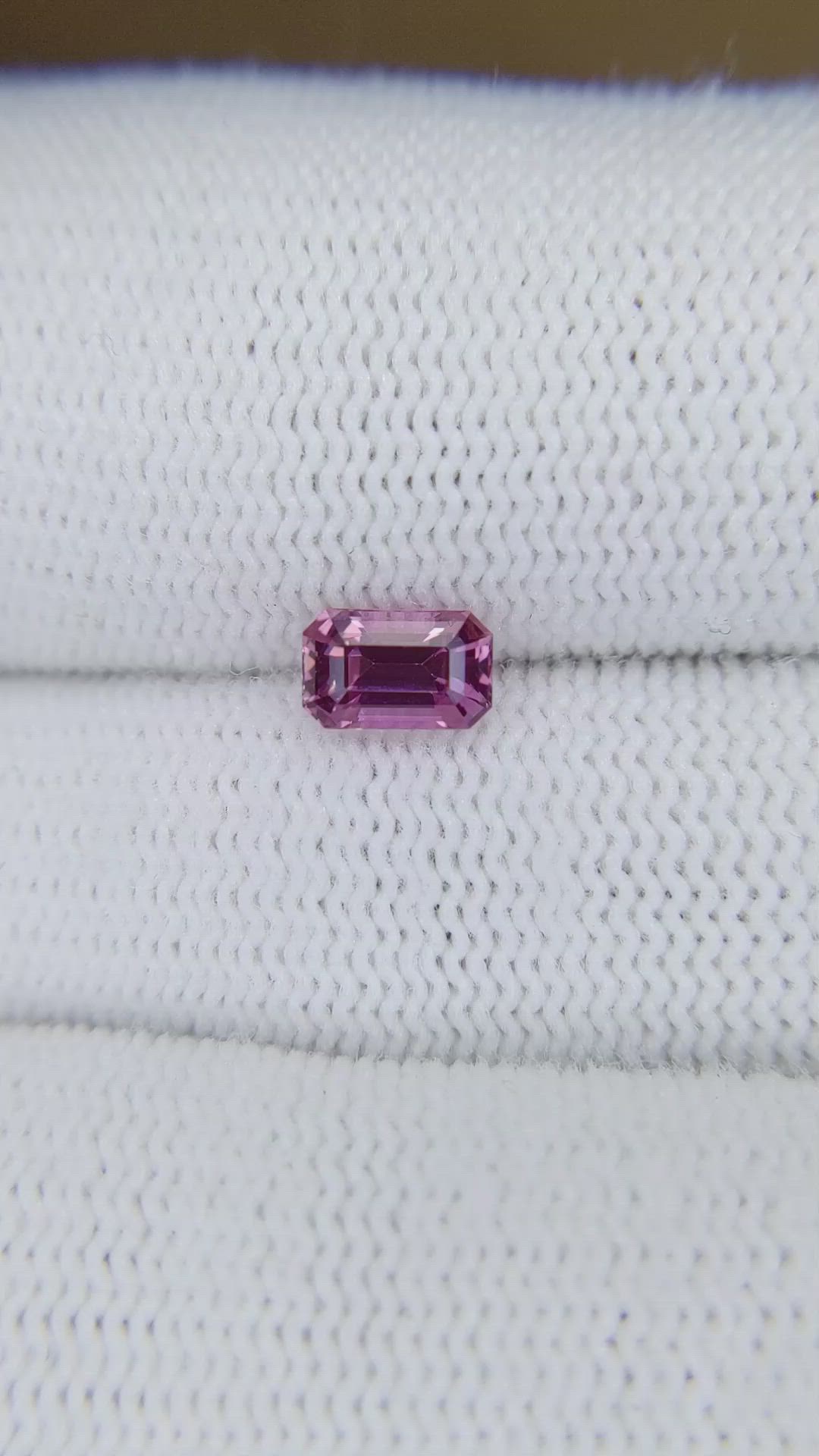1.02 Ct. Pink Sapphire from Madagascar Size Video