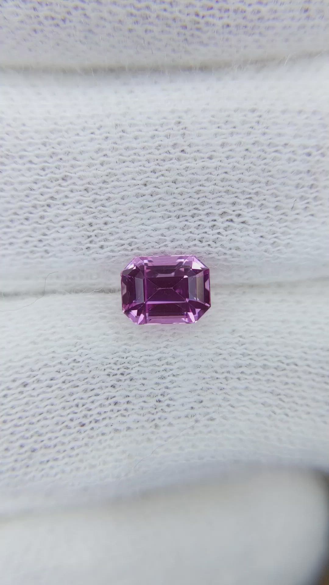 1.09 Ct. Purplish Pink Sapphire from Madagascar Size Video