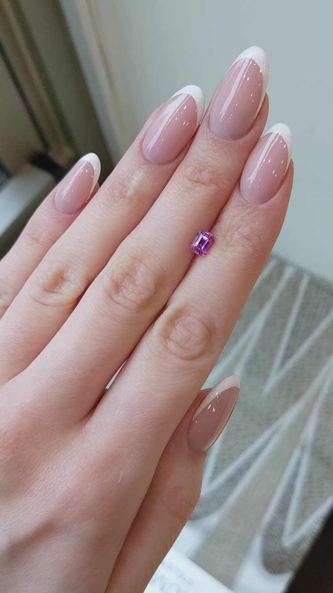 1.09 Ct. Purplish Pink Sapphire from Madagascar Size Video