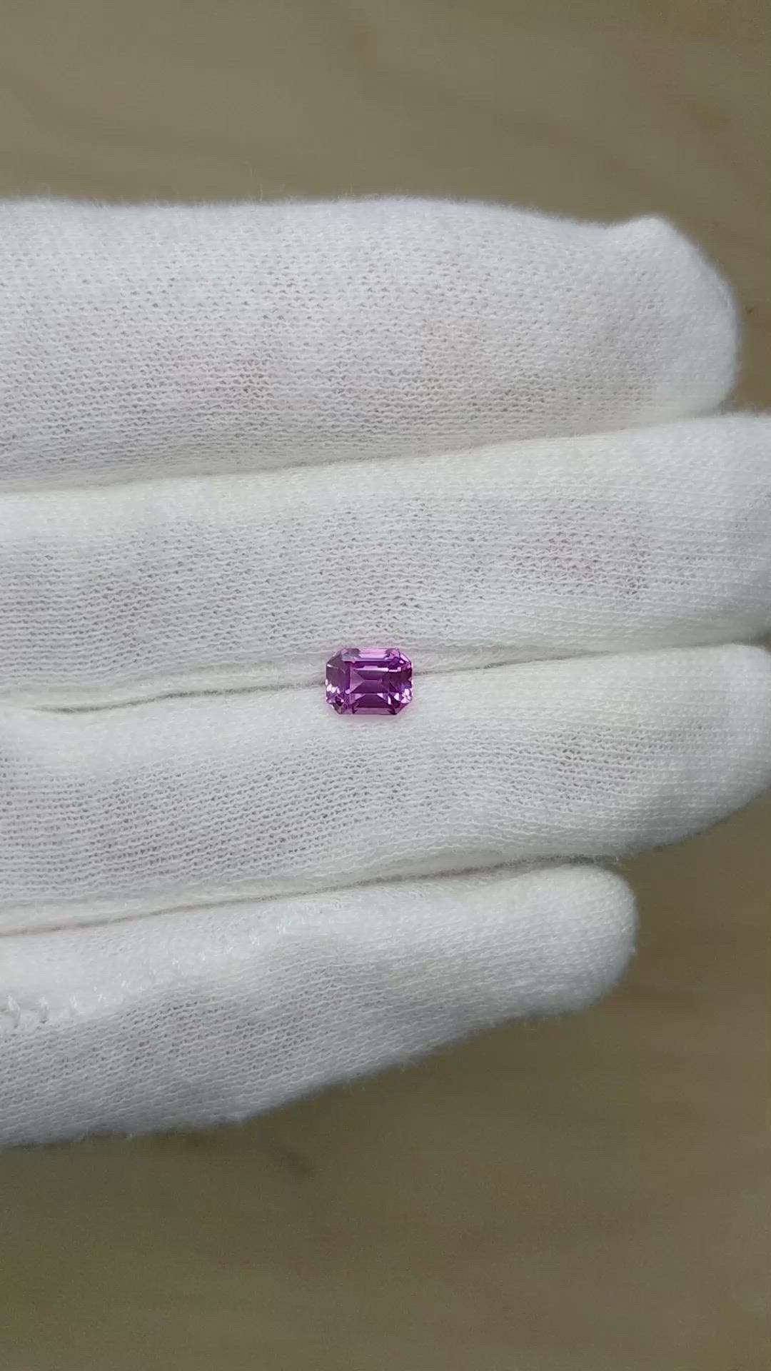 1.09 Ct. Purplish Pink Sapphire from Madagascar Size Video