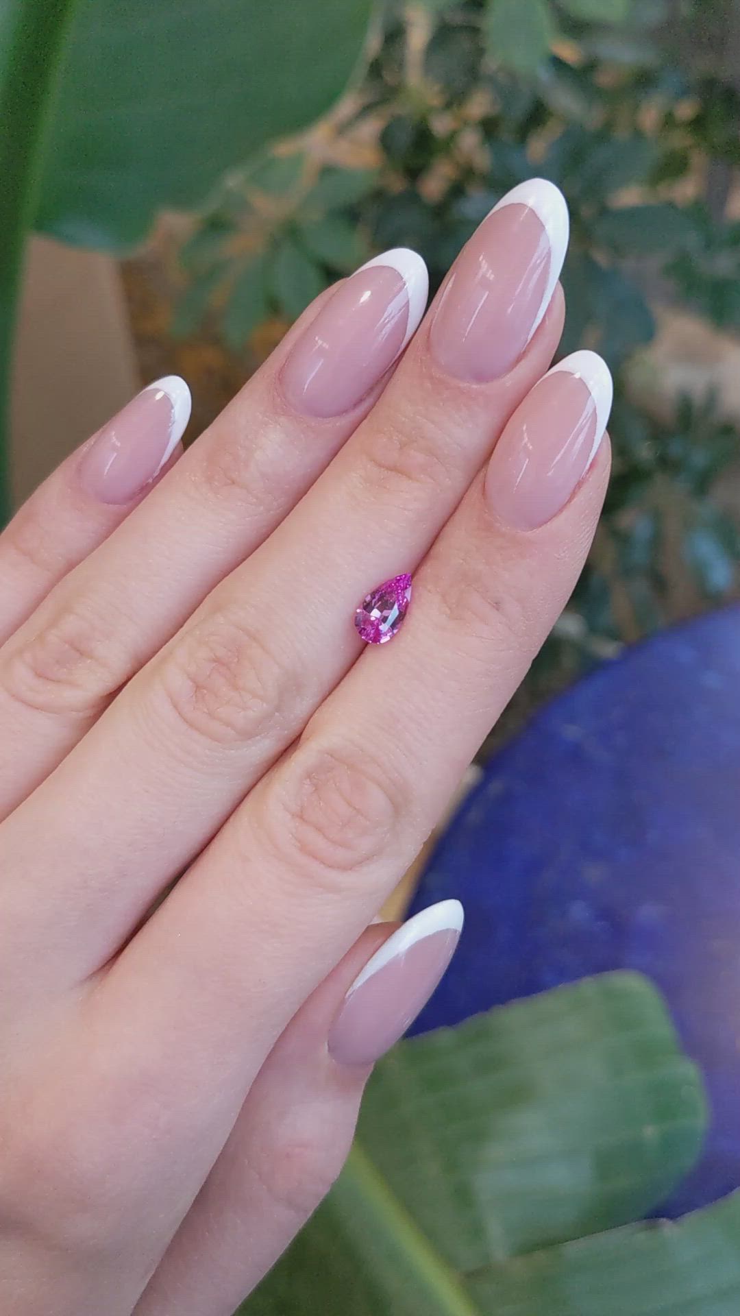 1.21 Ct. Purplish Pink Sapphire from Madagascar Size Video