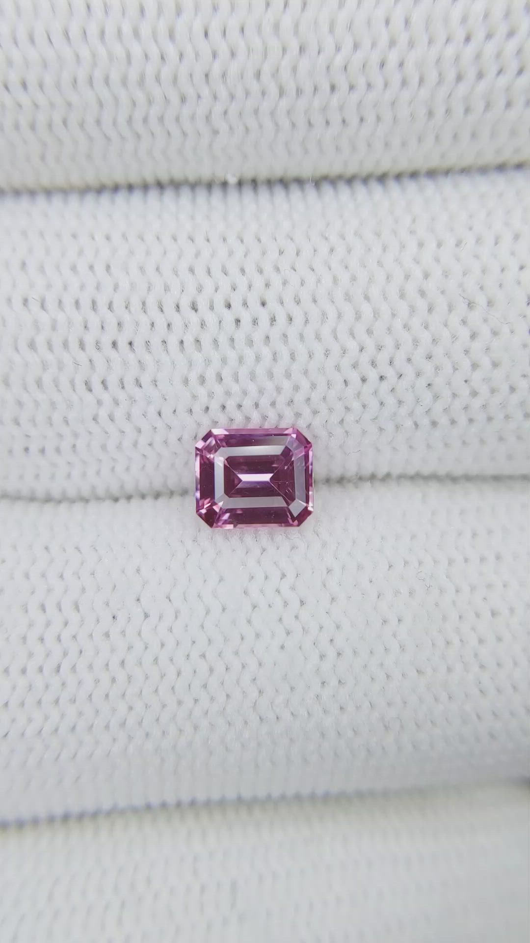 1.16 Ct. Pink Sapphire from Madagascar Size Video