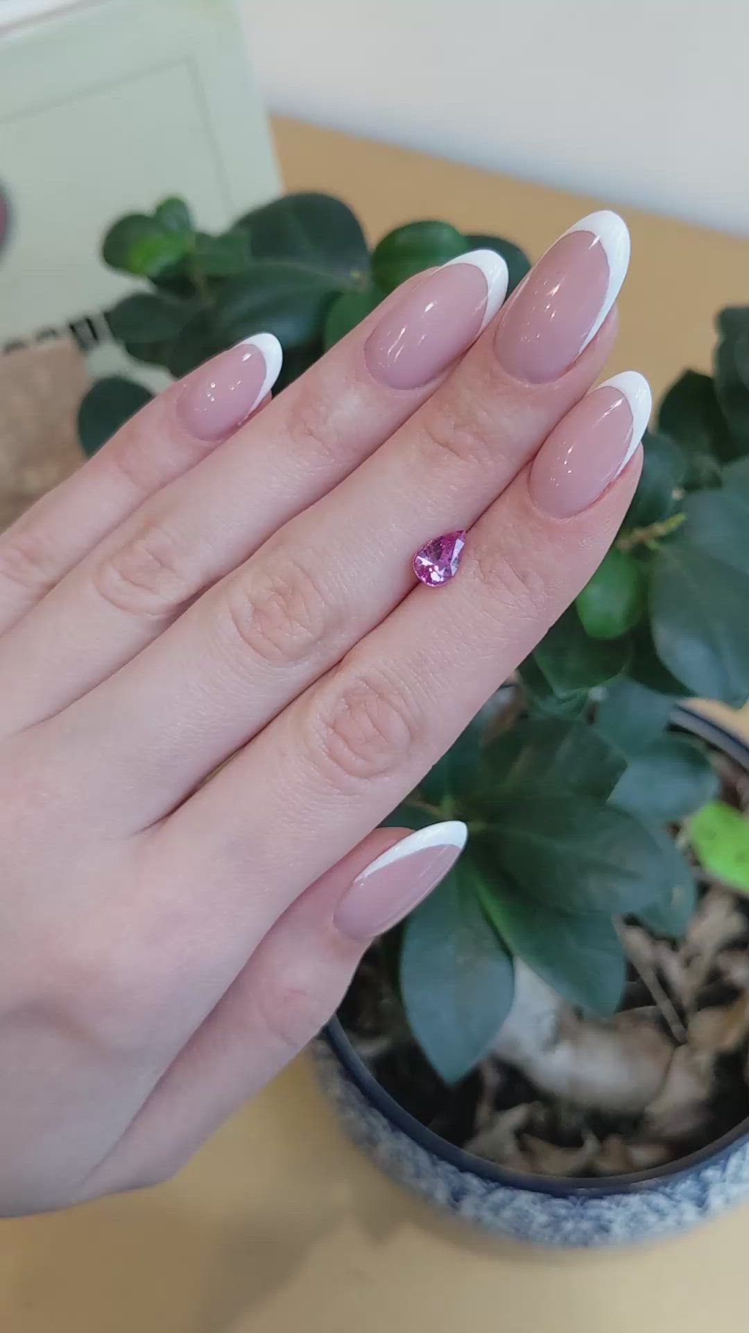 1.11 Ct. Pink Sapphire from Madagascar Size Video