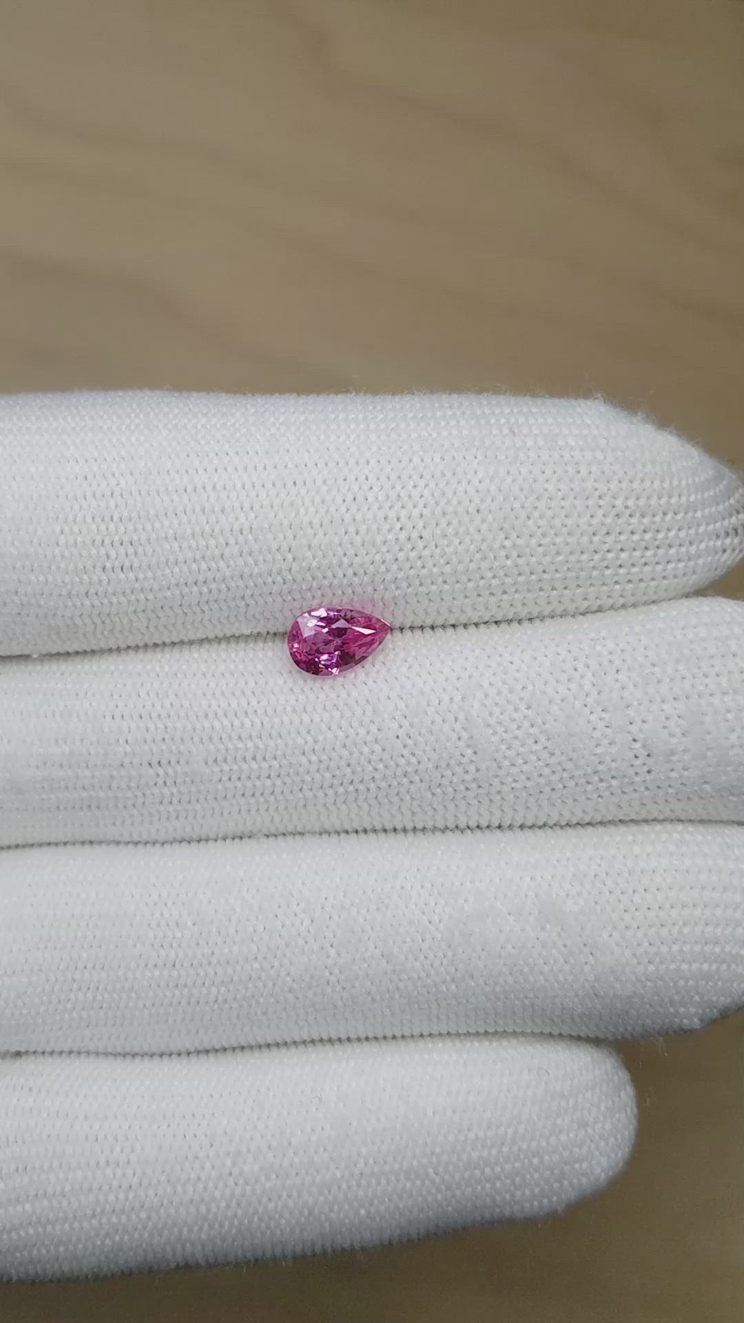 1.50 Ct. Pink Sapphire from Madagascar Size Video