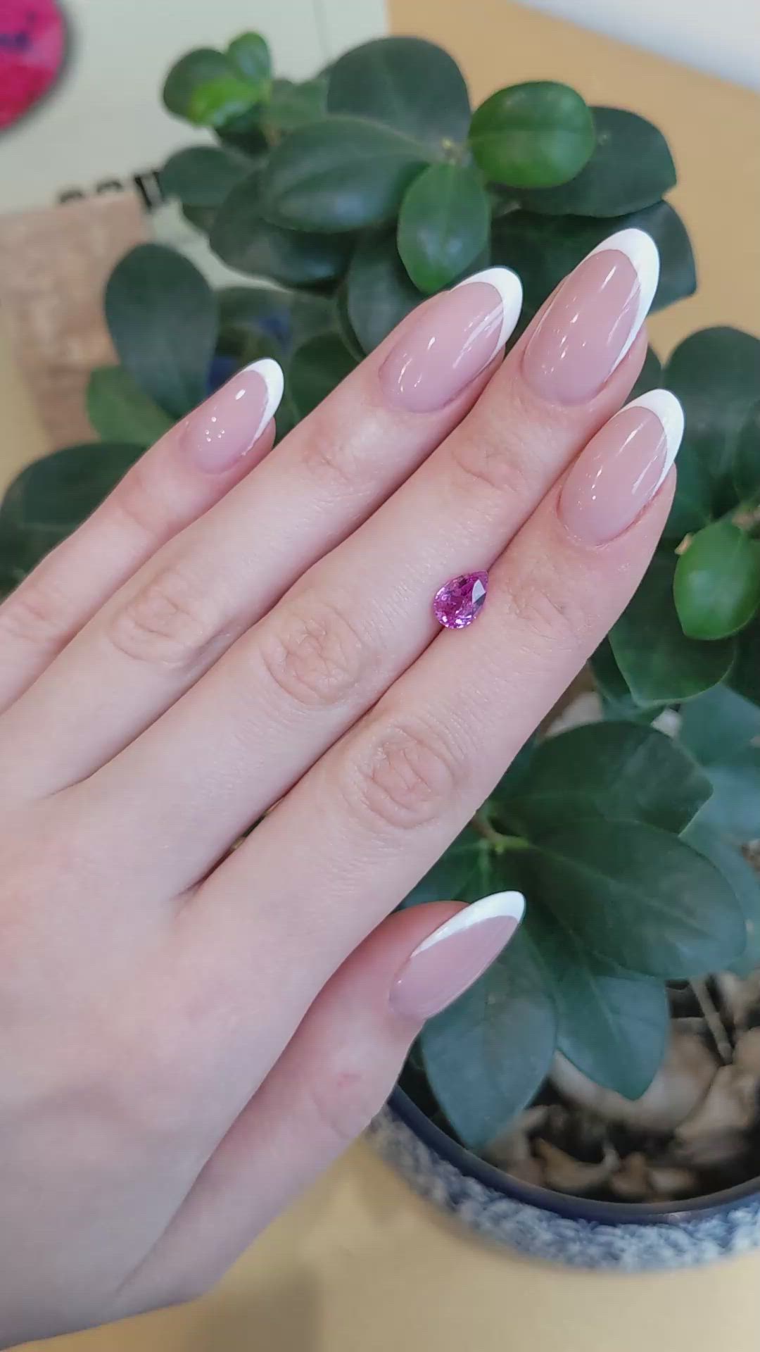 1.50 Ct. Pink Sapphire from Madagascar Size Video