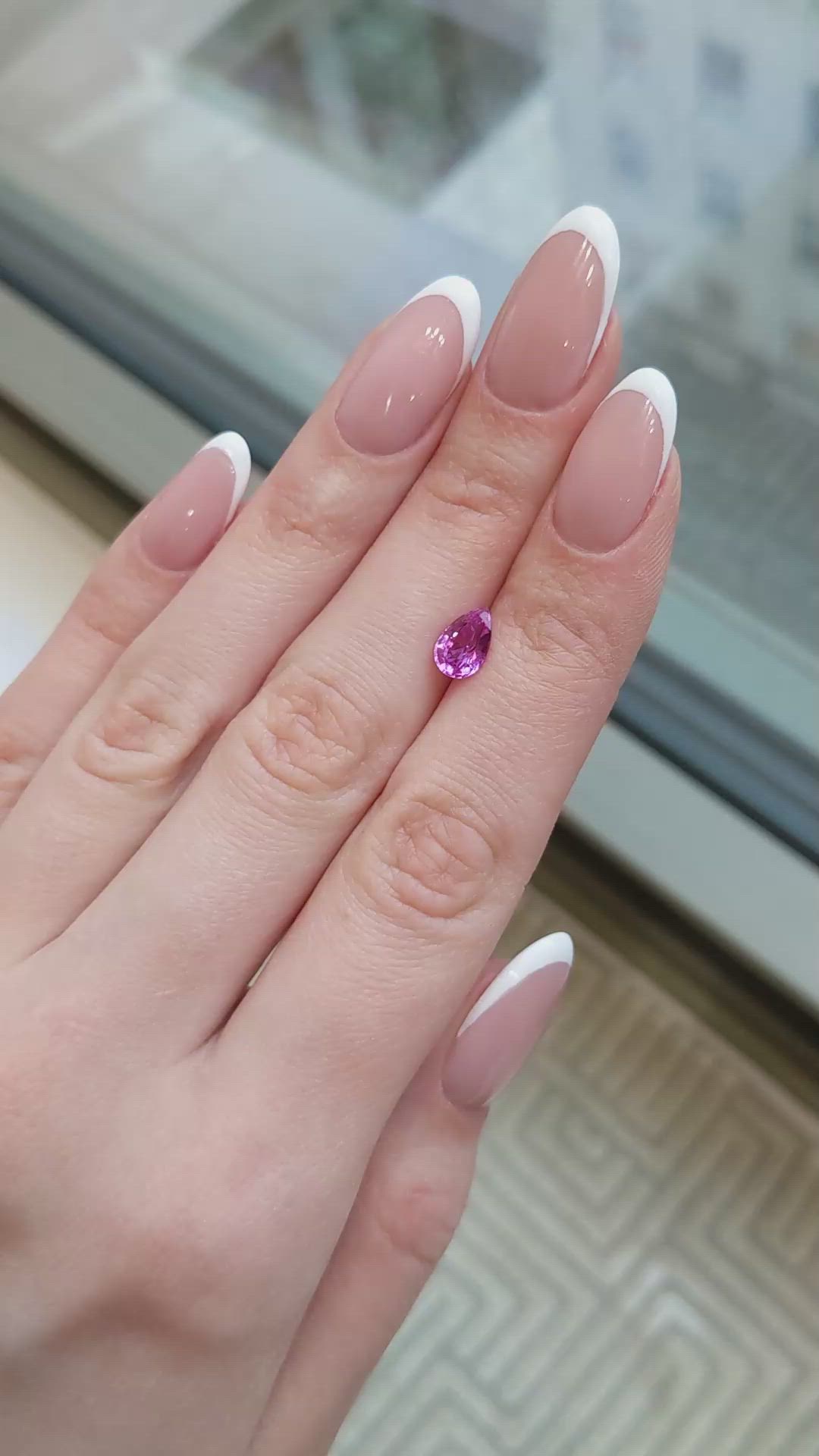 1.50 Ct. Pink Sapphire from Madagascar Size Video