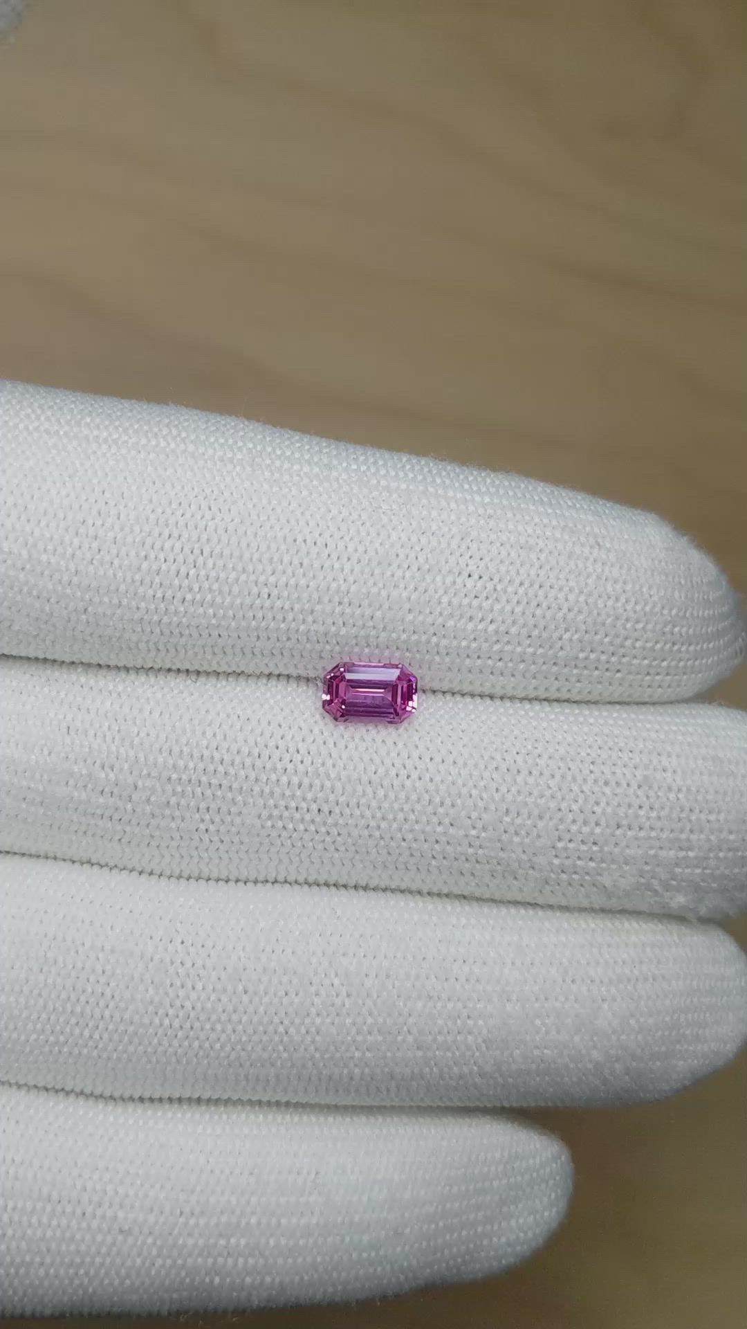 1.50 Ct. Pink Sapphire from Madagascar Size Video