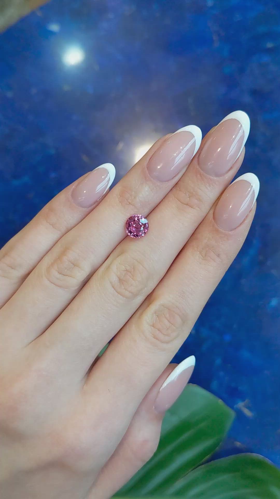 2.14 Ct. Reddish Pink Sapphire from Madagascar Size Video