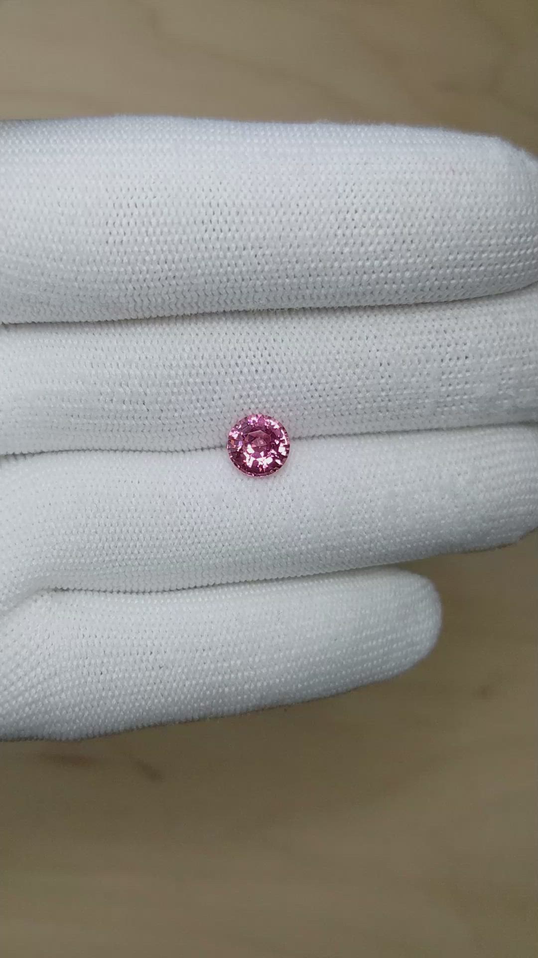 2.14 Ct. Reddish Pink Sapphire from Madagascar Size Video