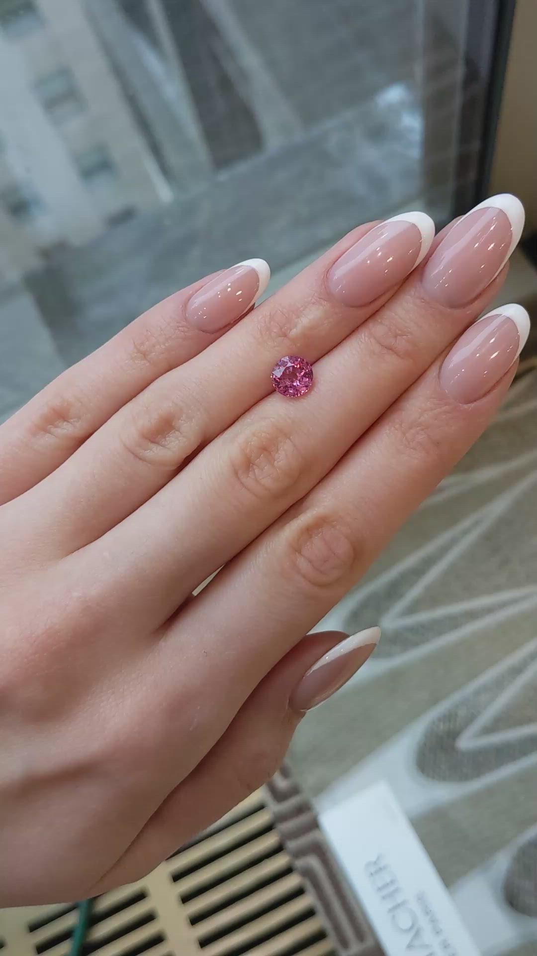 2.14 Ct. Reddish Pink Sapphire from Madagascar Size Video