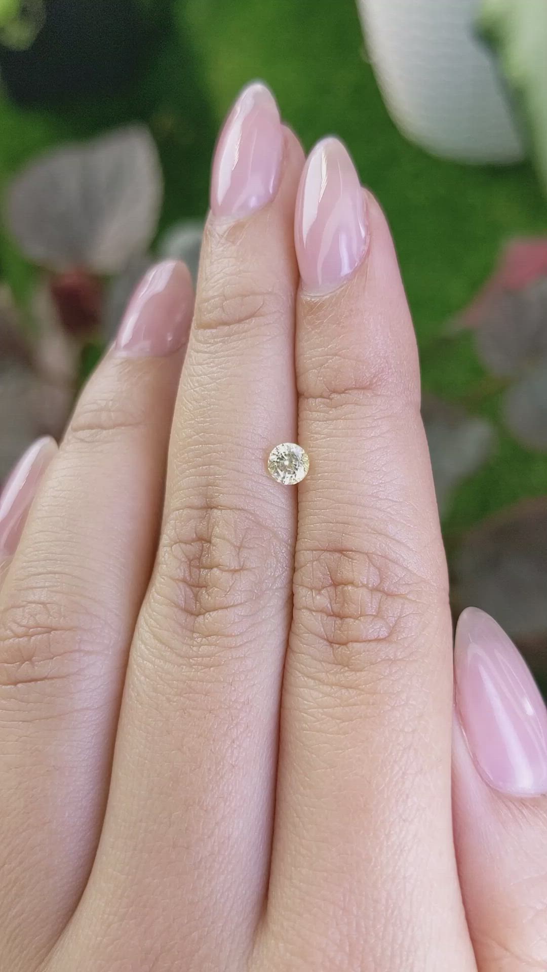 0.43 Ct. Yellow Sapphire from Ceylon (Sri Lanka) Size Video