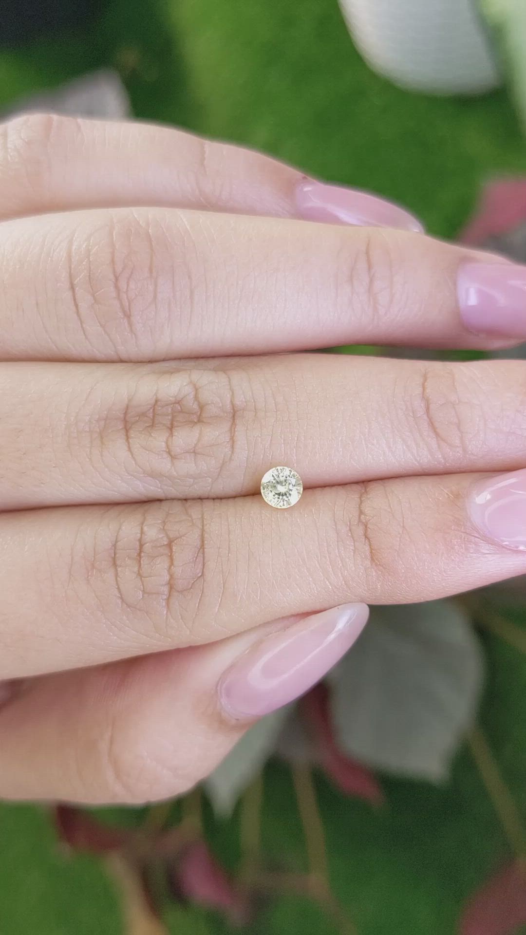 0.43 Ct. Yellow Sapphire from Ceylon (Sri Lanka) Size Video