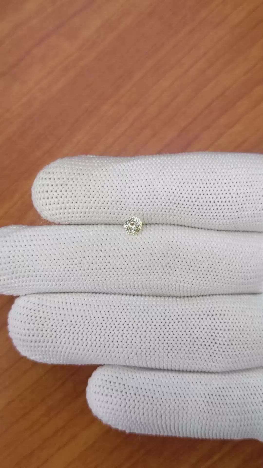 0.37 Ct. Yellow Sapphire from Ceylon (Sri Lanka) Size Video