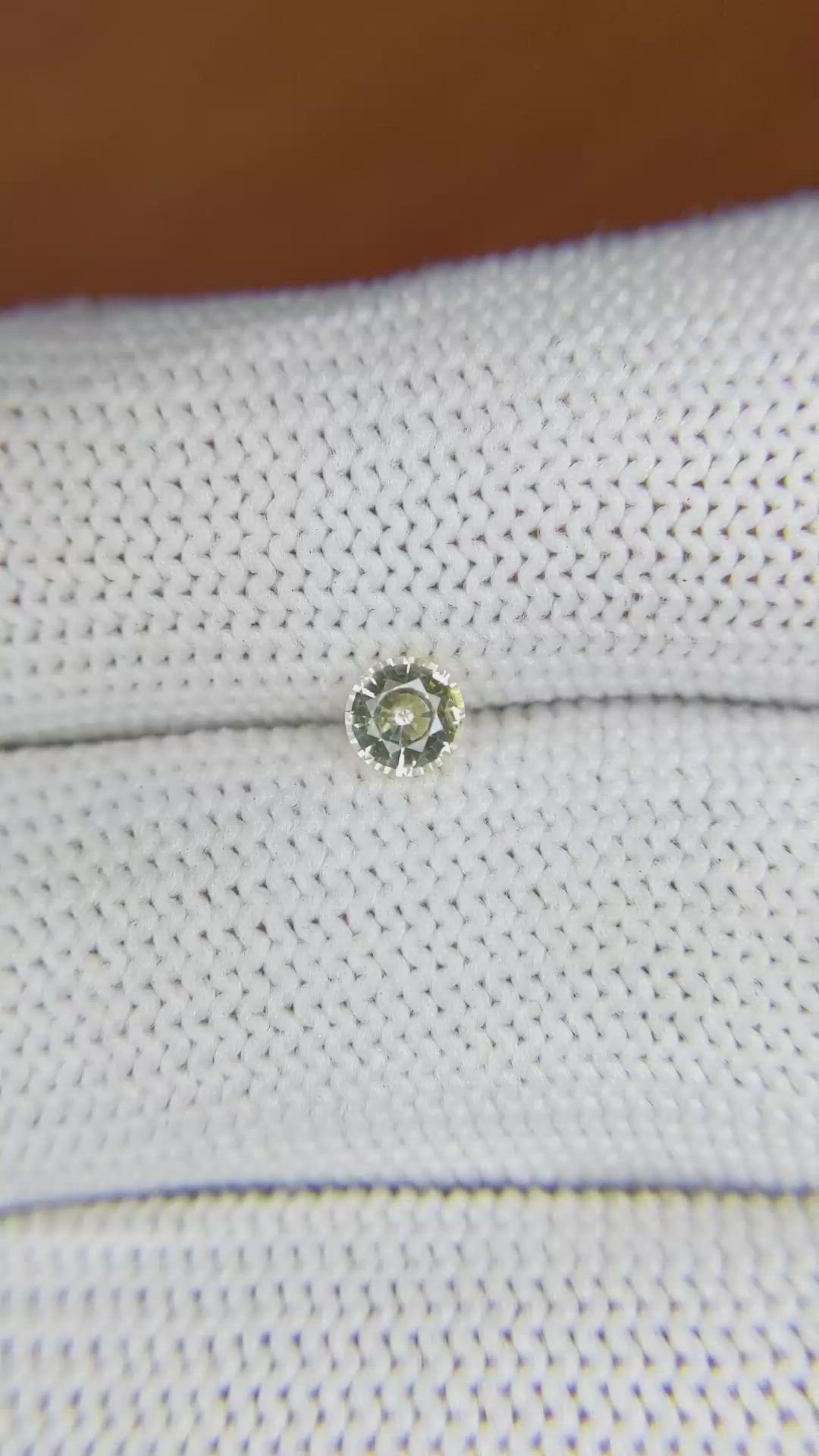 0.37 Ct. Yellow Sapphire from Ceylon (Sri Lanka) Size Video