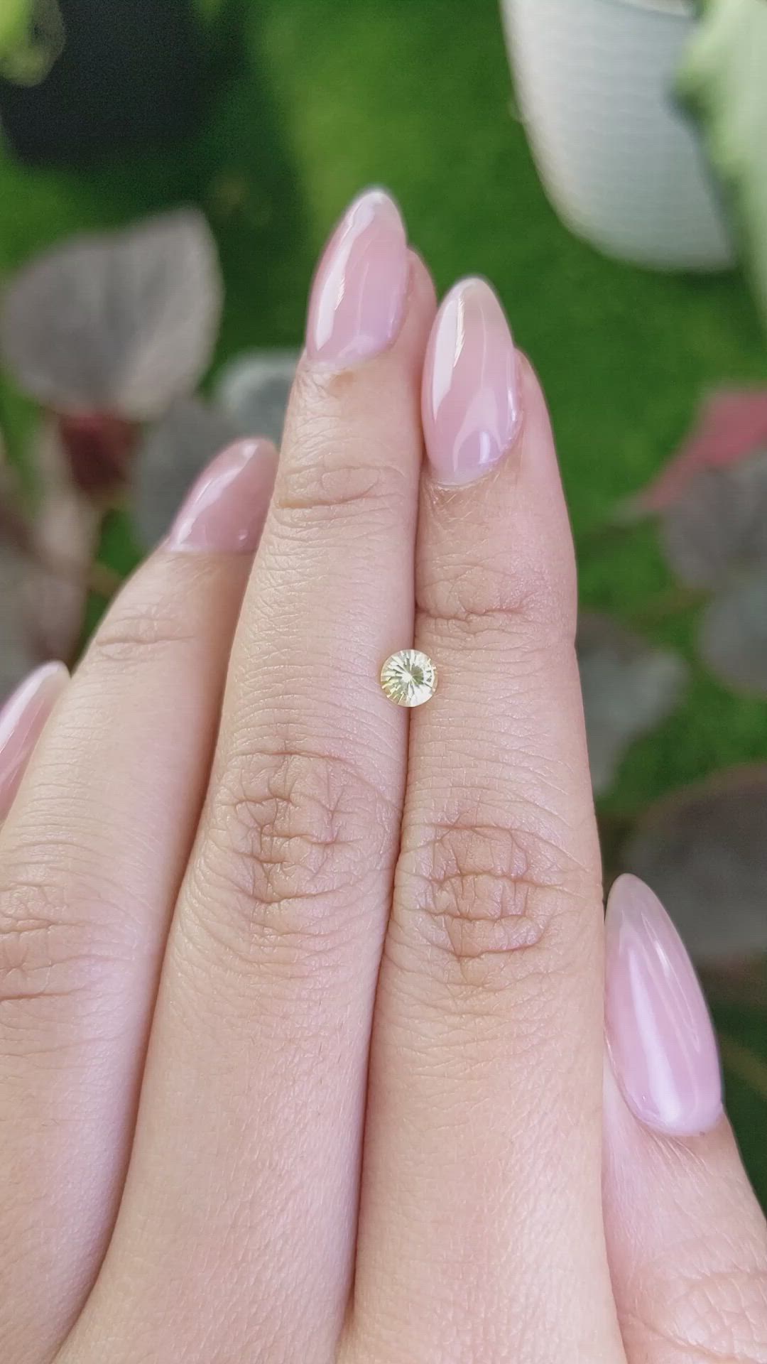 0.38 Ct. Yellow Sapphire from Ceylon (Sri Lanka) Size Video