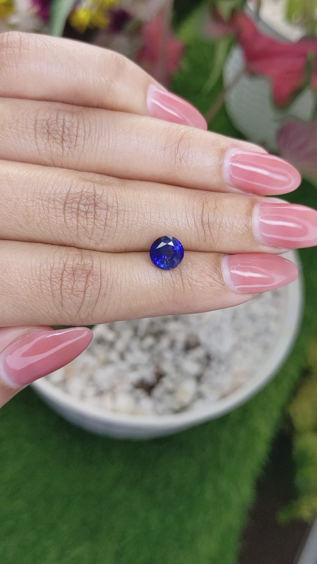 2.03 Ct. Blue Sapphire from Ceylon (Sri Lanka) Size Video