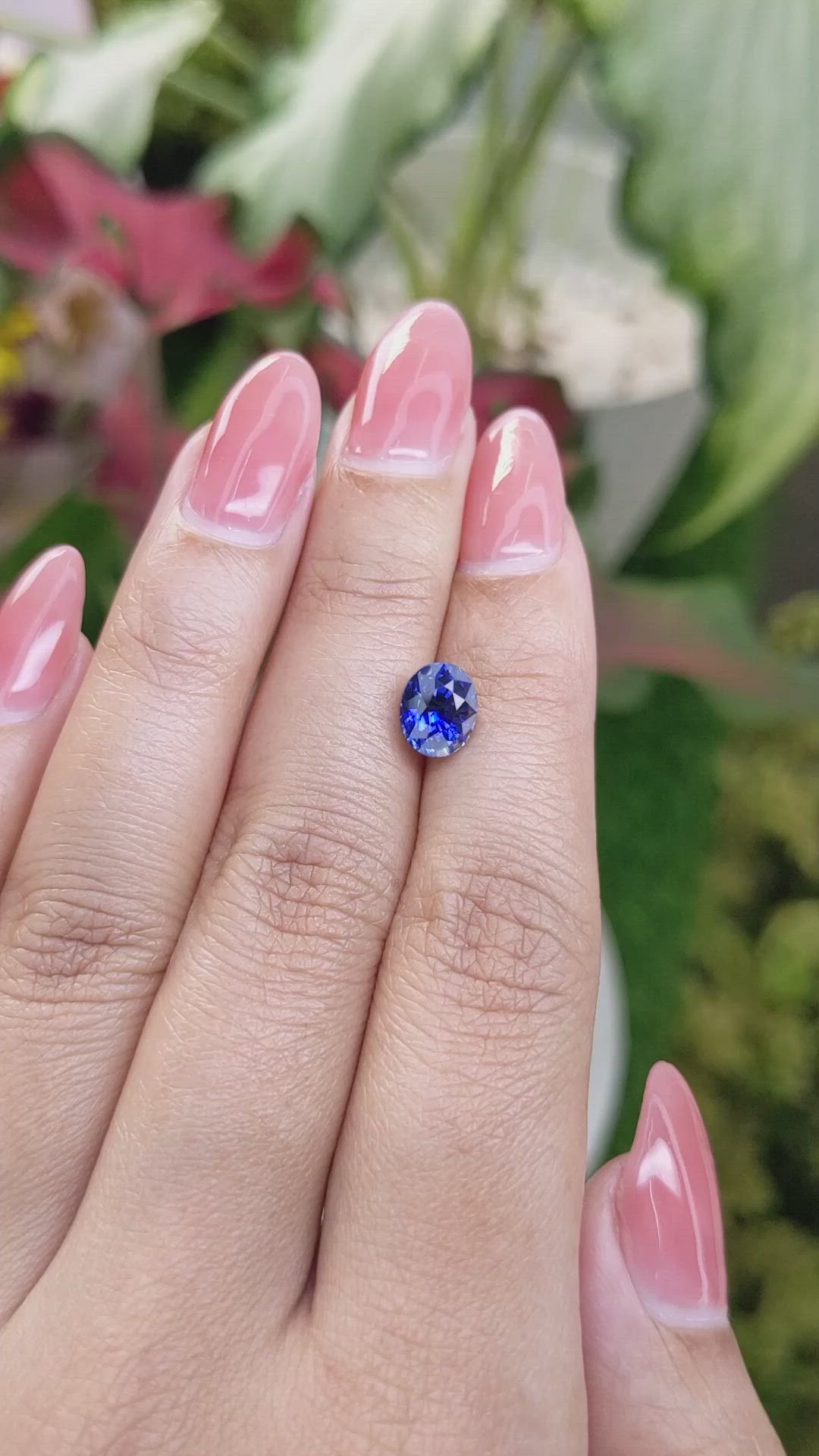 2.17 Ct. Blue Sapphire from Ceylon (Sri Lanka) Size Video