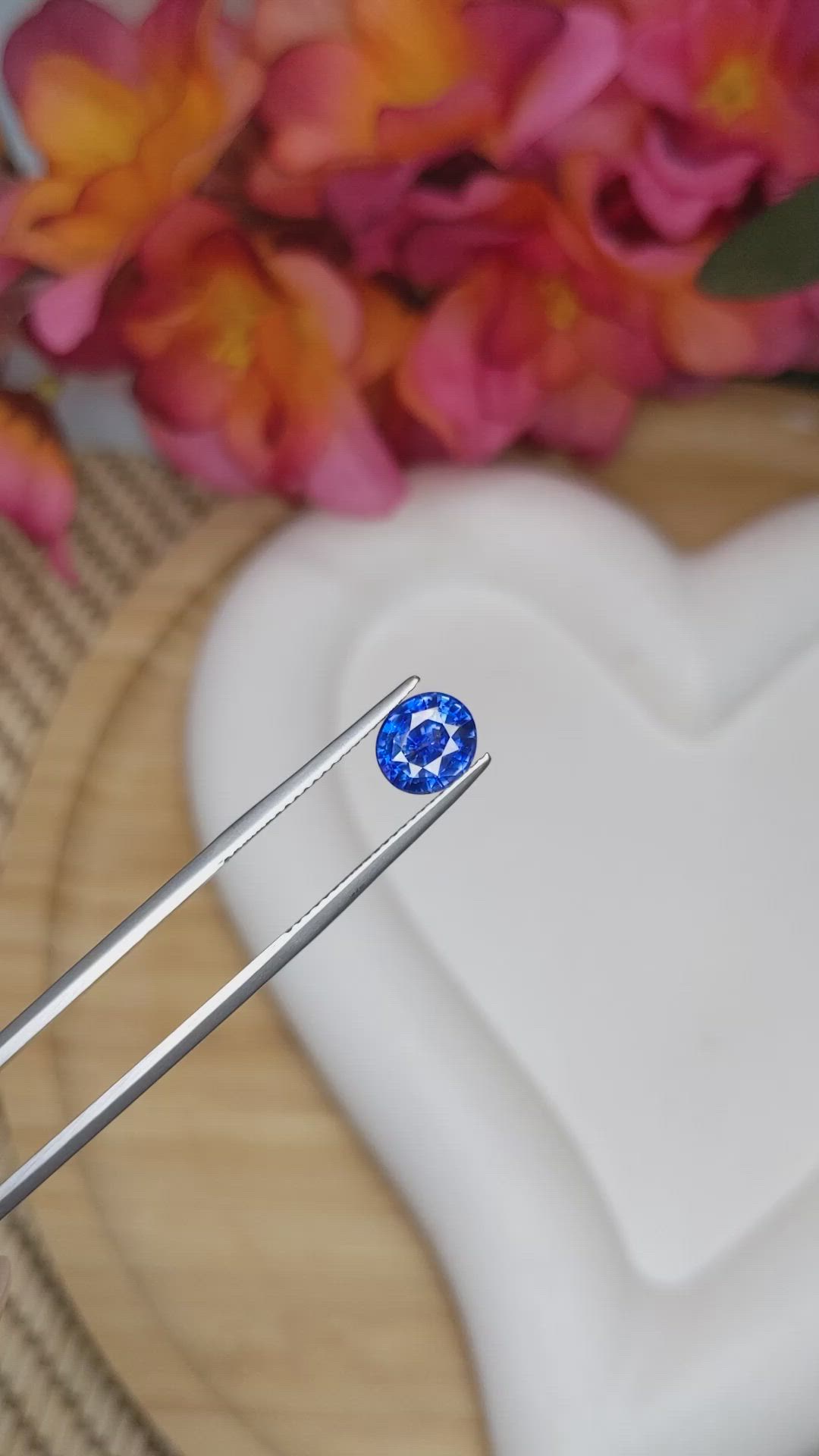 2.03 Ct. Blue Sapphire from Ceylon (Sri Lanka) Size Video