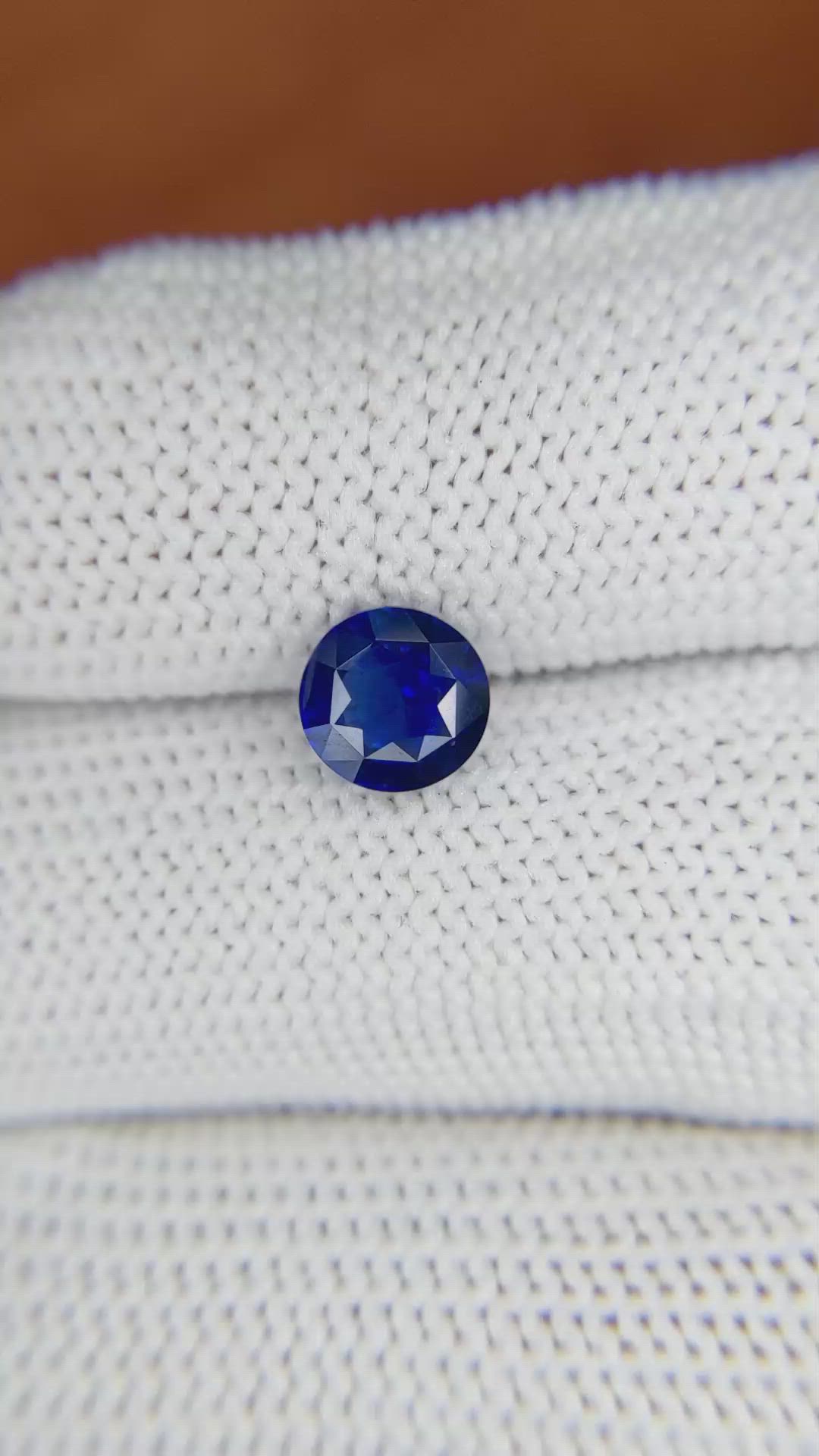 1.50 Ct. Blue Sapphire from Ceylon (Sri Lanka) Size Video
