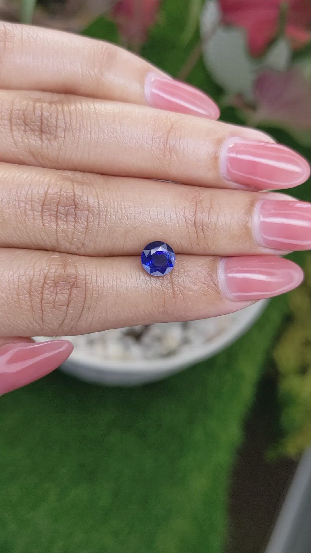 1.50 Ct. Blue Sapphire from Ceylon (Sri Lanka) Size Video